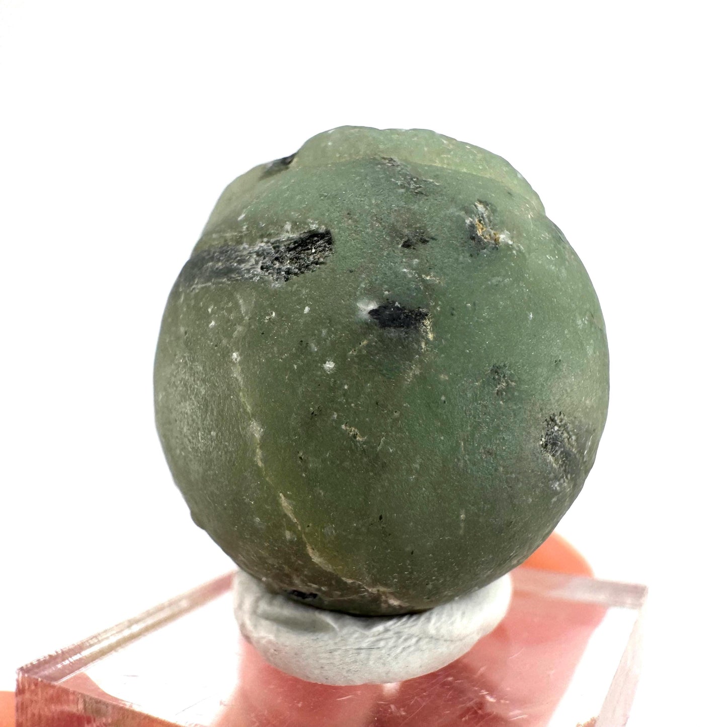Prehnite with Epidote | Botryoidal green crystal, mineral specimen from Mali