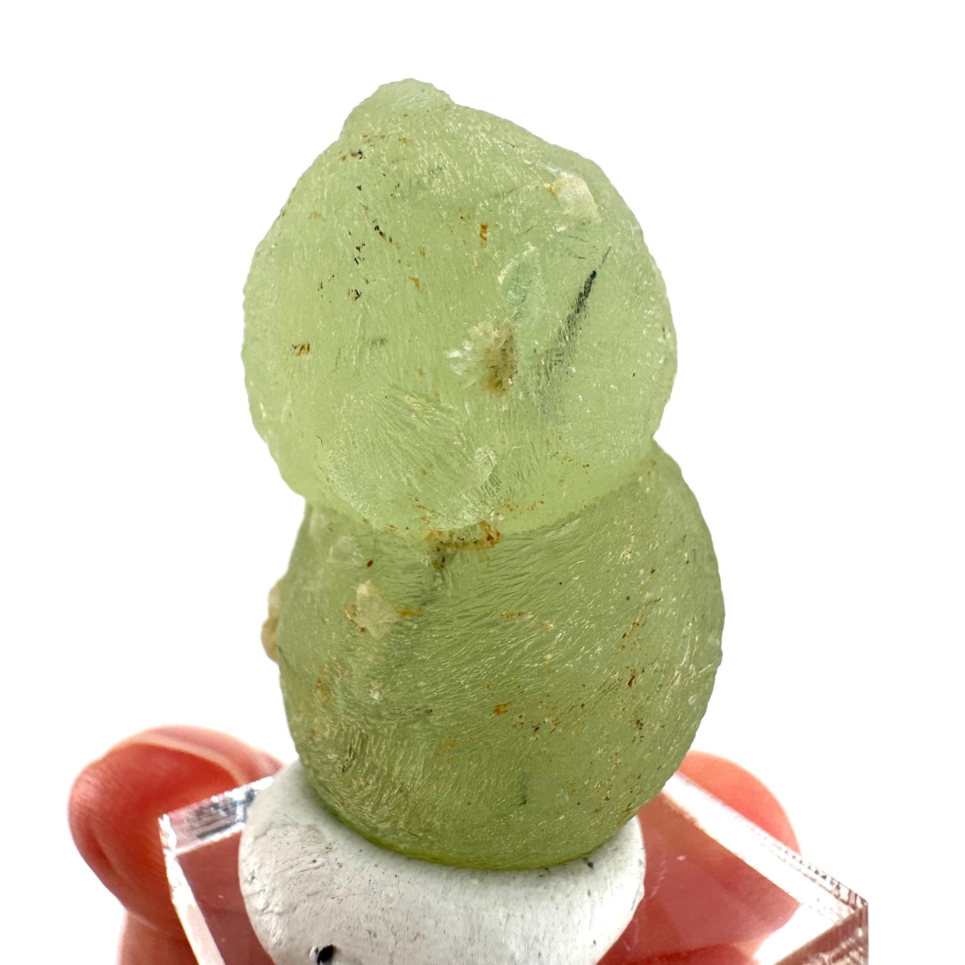 Prehnite with Epidote | Botryoidal green crystal, mineral specimen from Mali