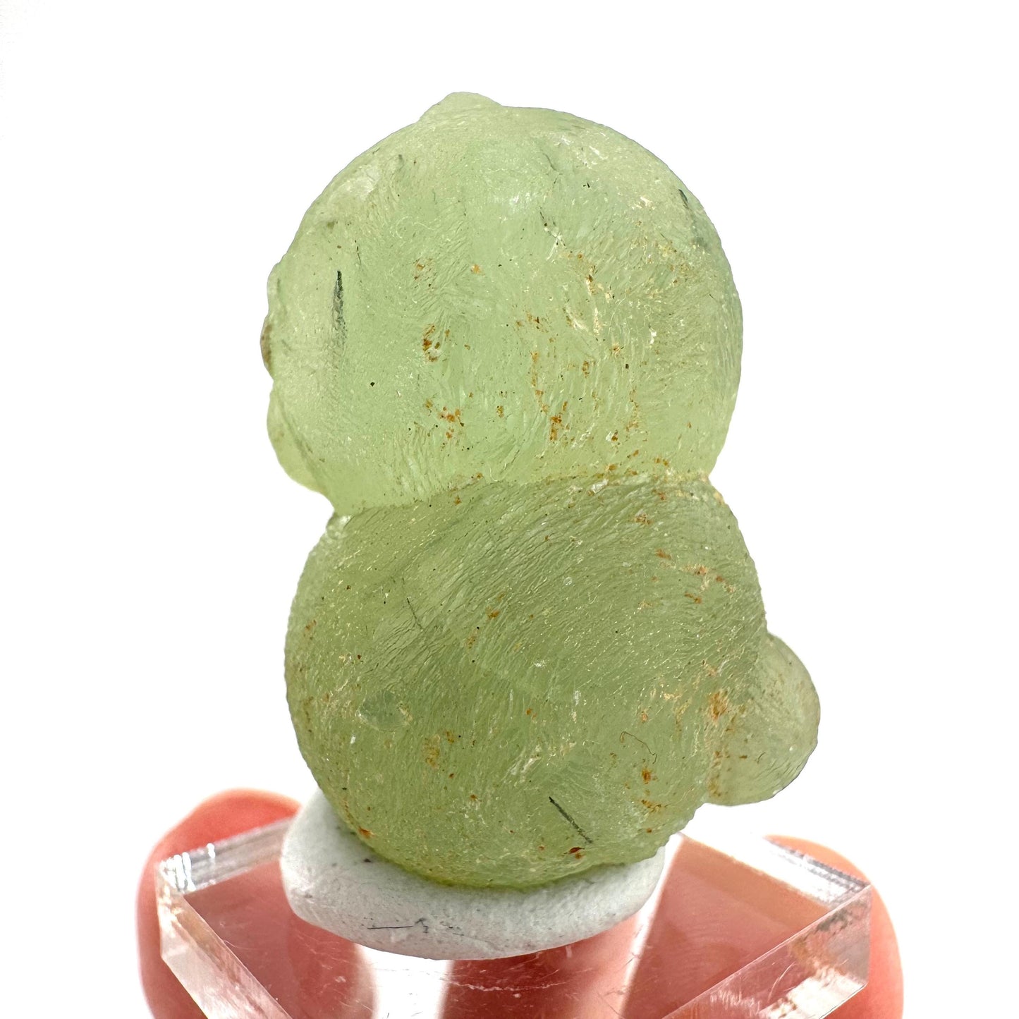 Prehnite with Epidote | Botryoidal green crystal, mineral specimen from Mali