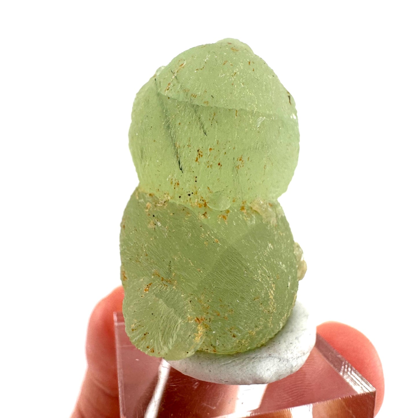 Prehnite with Epidote | Botryoidal green crystal, mineral specimen from Mali