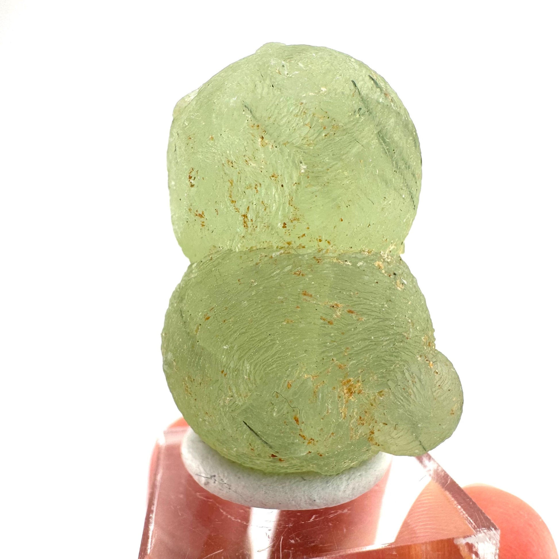 Prehnite with Epidote | Botryoidal green crystal, mineral specimen from Mali