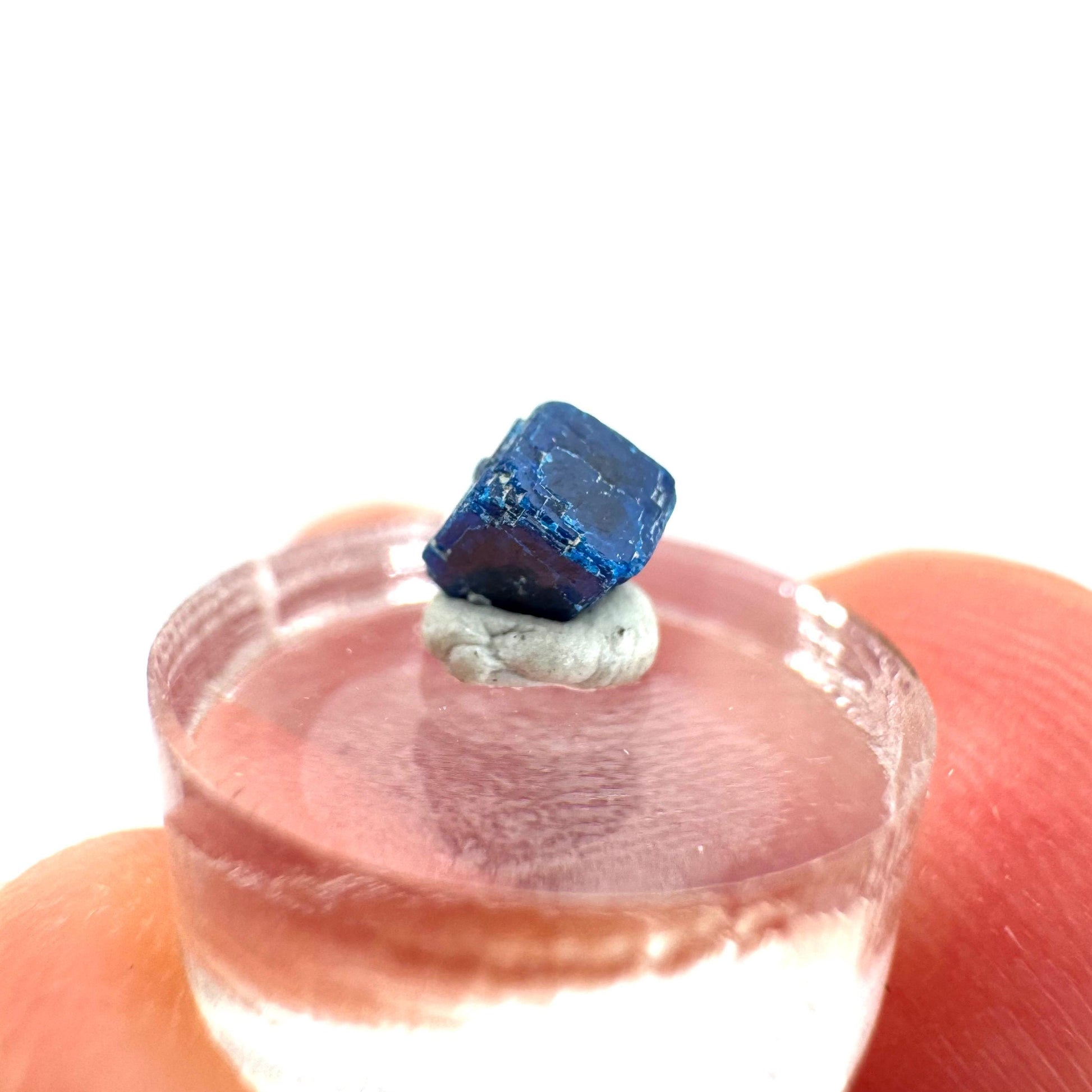 Boleite | blue cube crystal, tiny rare mineral specimen from Mexico