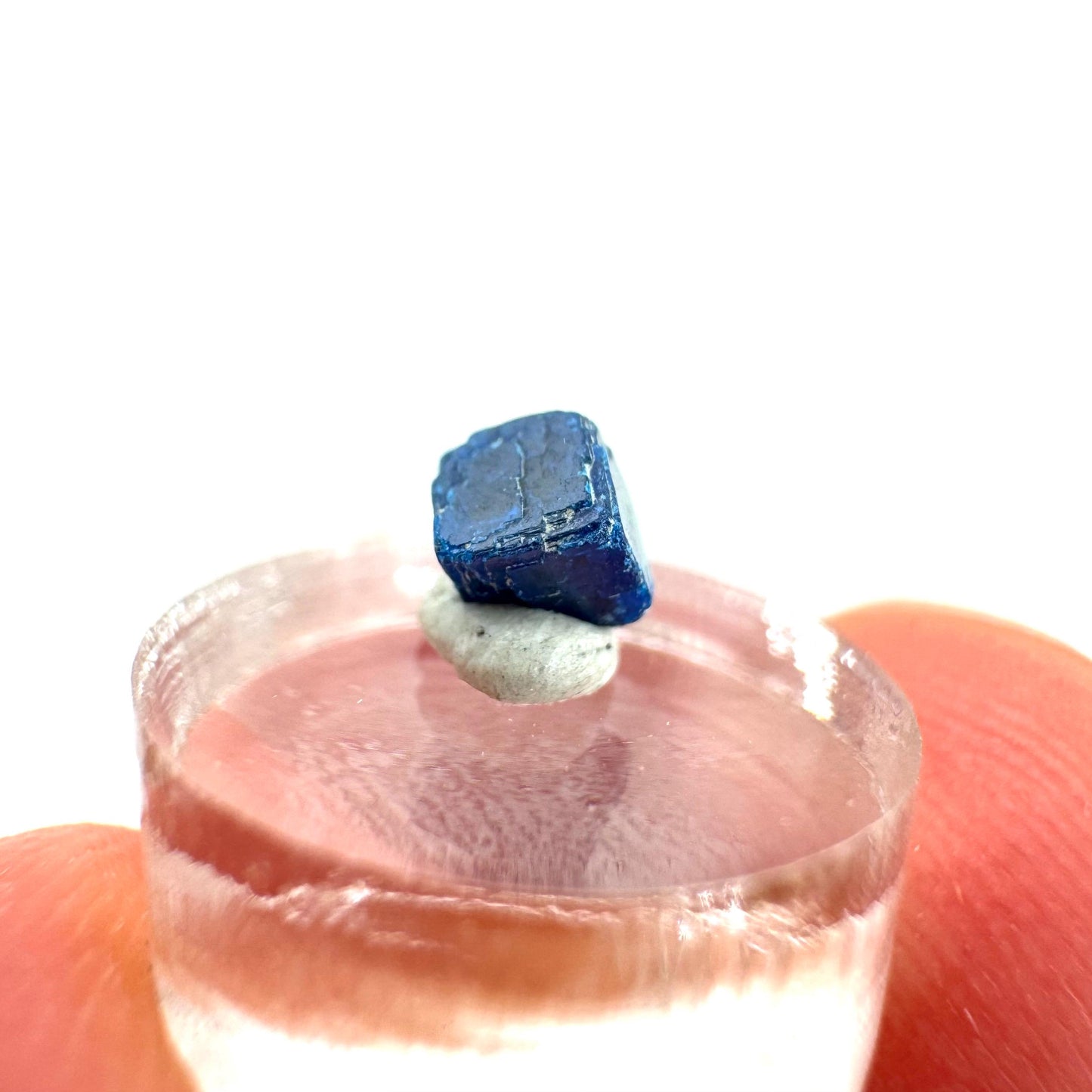Boleite | blue cube crystal, tiny rare mineral specimen from Mexico
