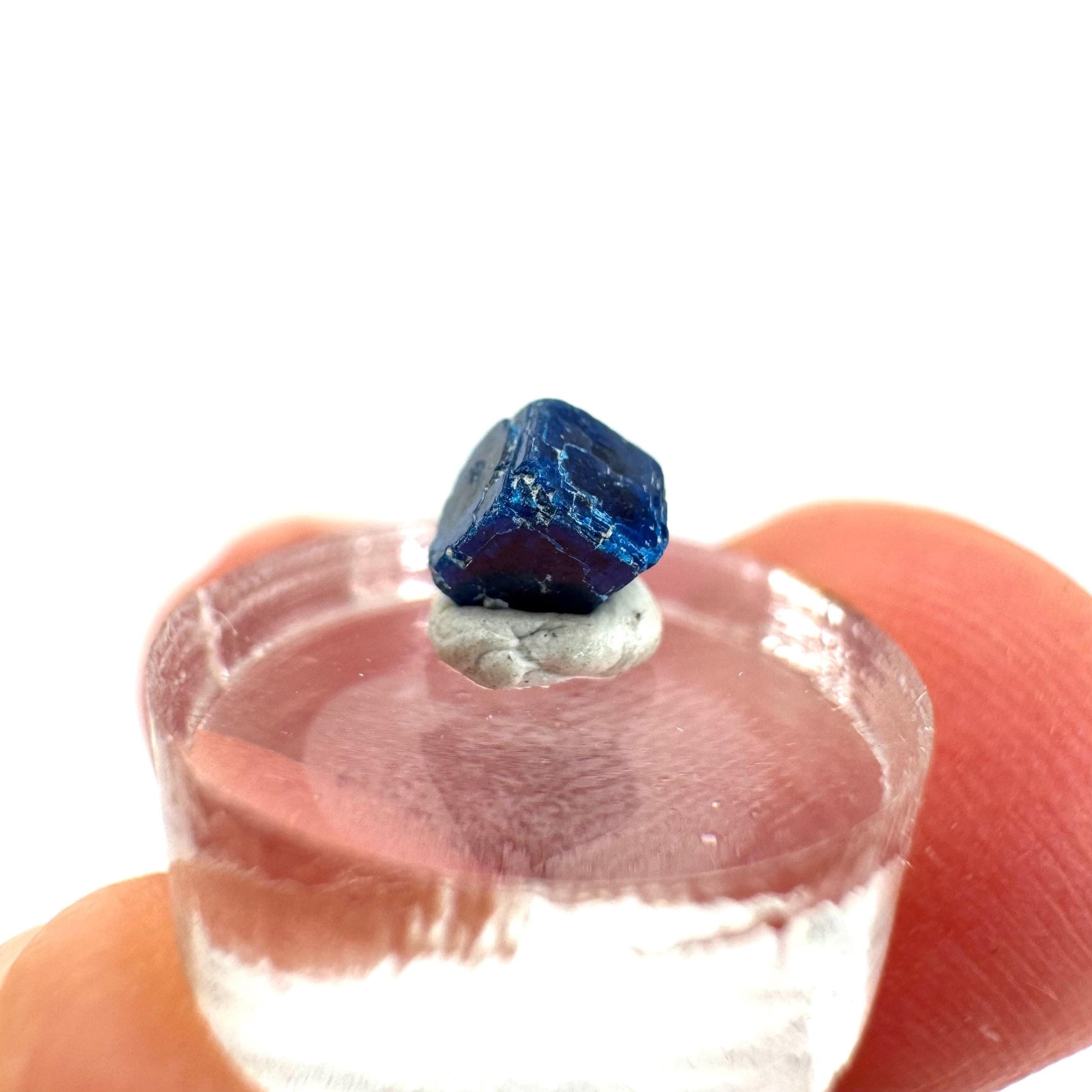 Boleite | blue cube crystal, tiny rare mineral specimen from Mexico