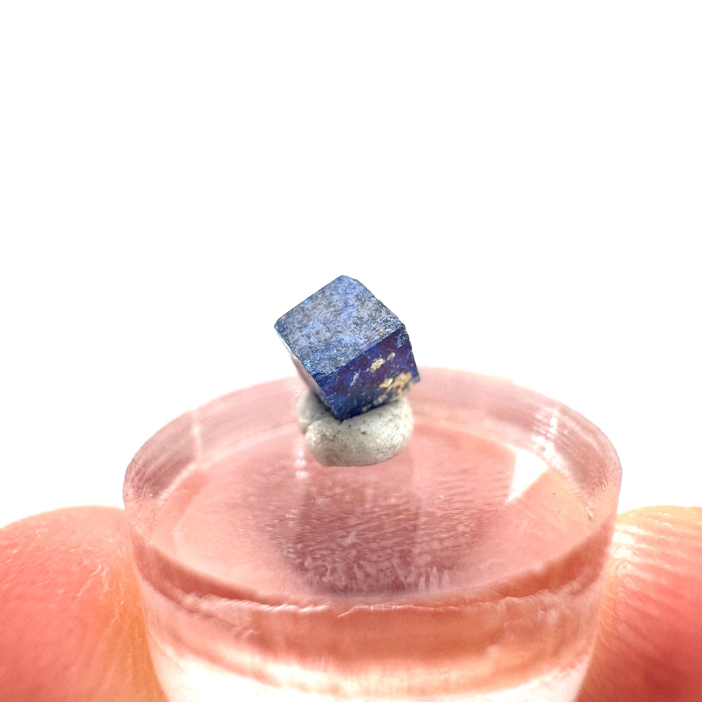Boleite | blue cube crystal, tiny rare mineral specimen from Mexico