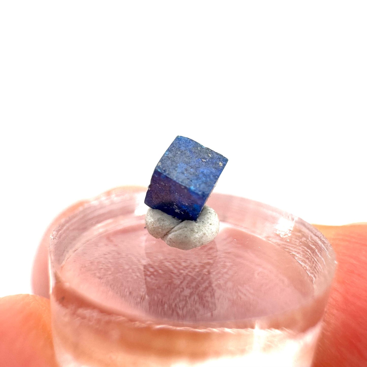 Boleite | blue cube crystal, tiny rare mineral specimen from Mexico