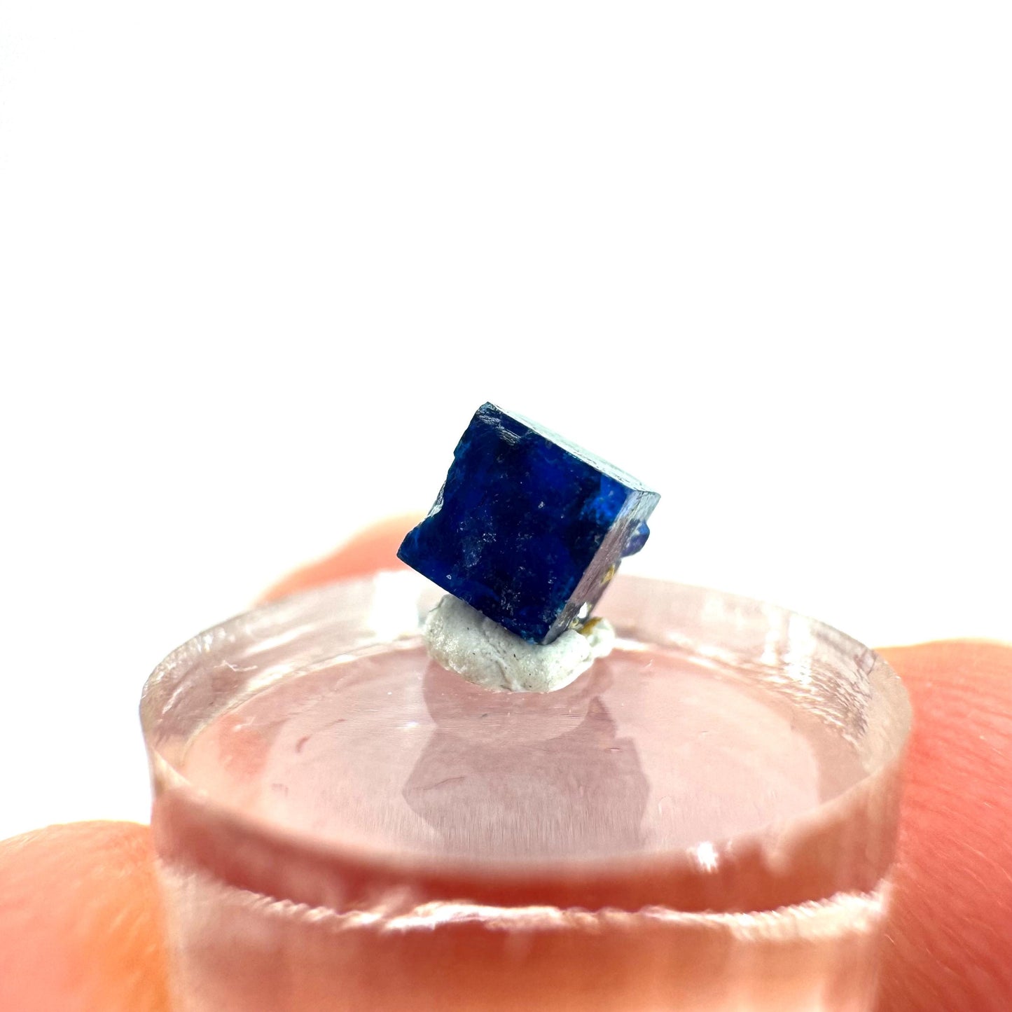 Boleite | blue cube crystal, tiny rare mineral specimen from Mexico