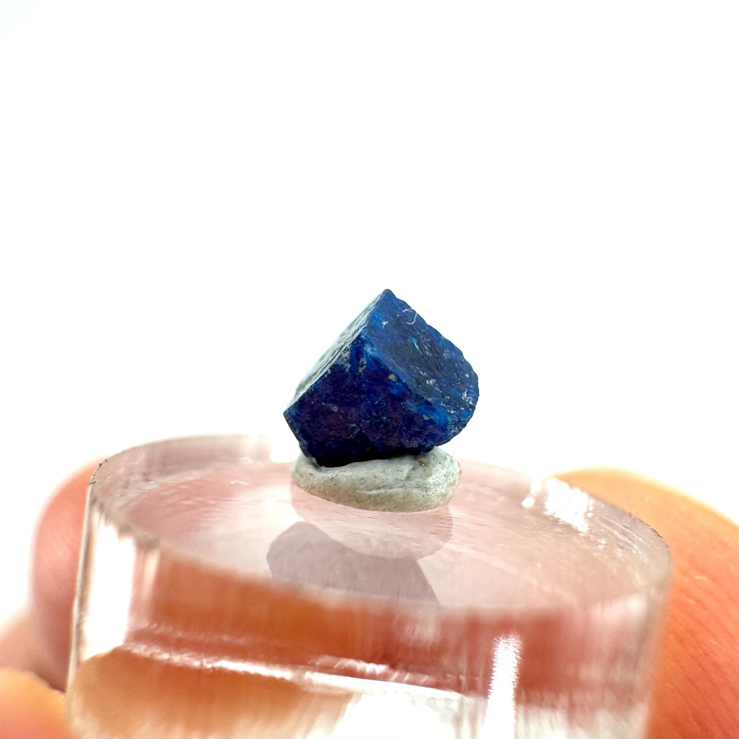 Boleite | blue cube crystal, tiny rare mineral specimen from Mexico