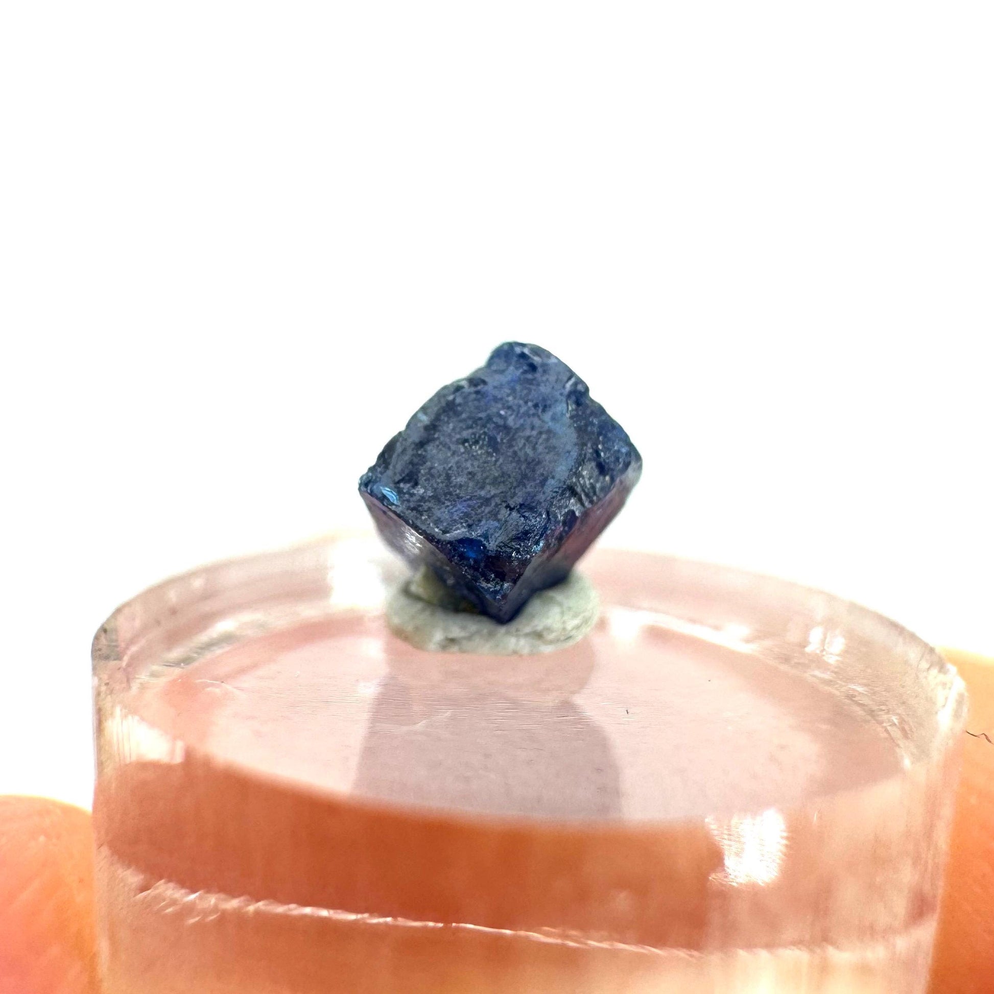 Boleite | blue cube crystal, tiny rare mineral specimen from Mexico