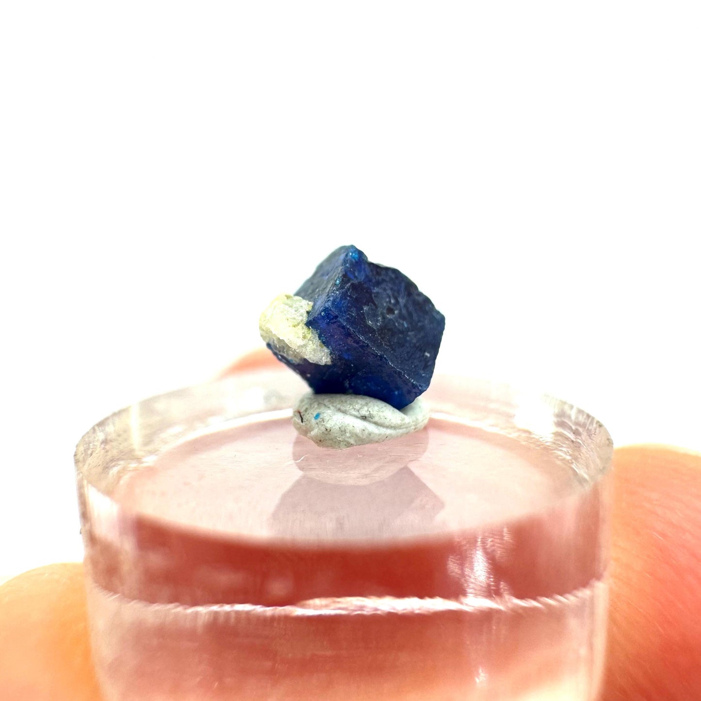 Boleite | blue cube crystal, tiny rare mineral specimen from Mexico