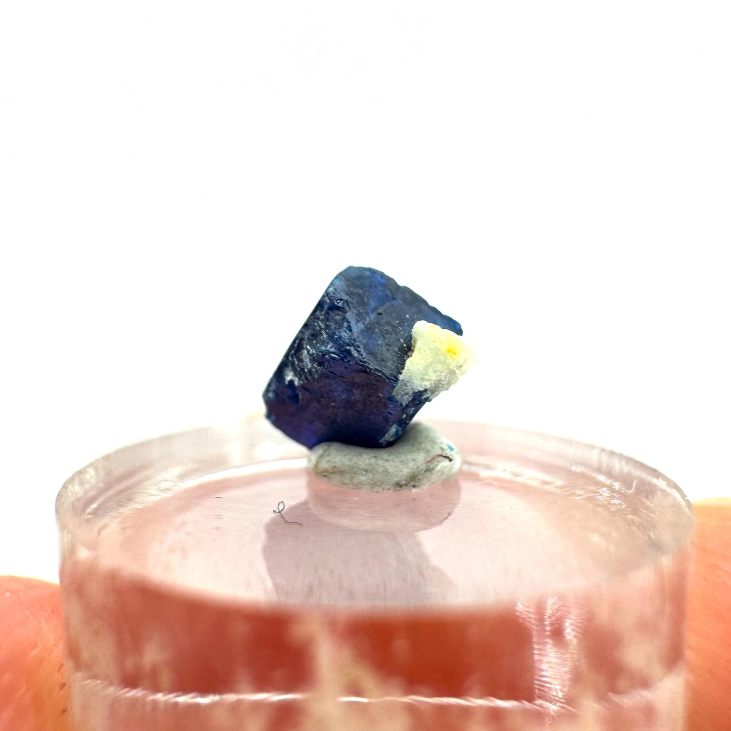 Boleite | blue cube crystal, tiny rare mineral specimen from Mexico