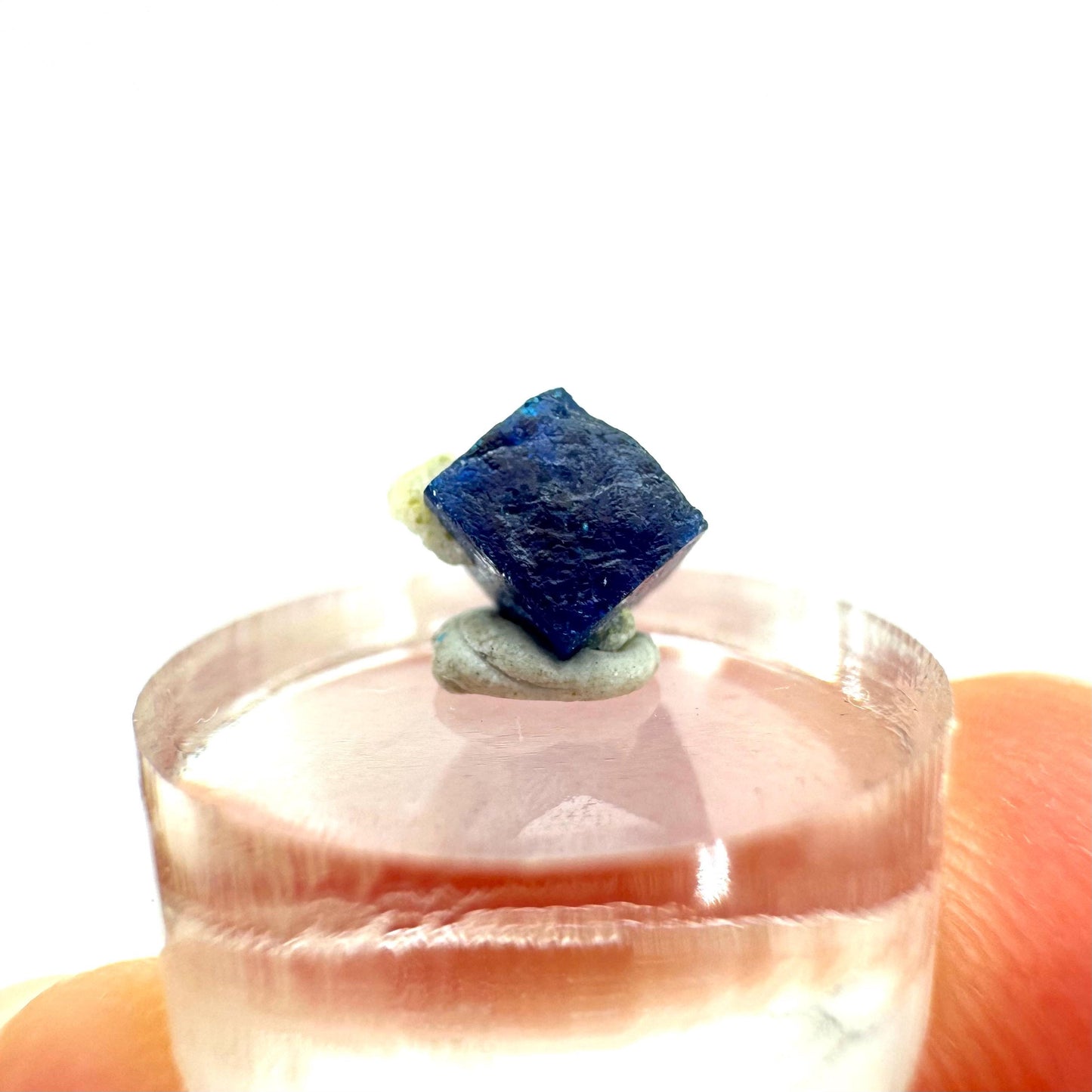 Boleite | blue cube crystal, tiny rare mineral specimen from Mexico