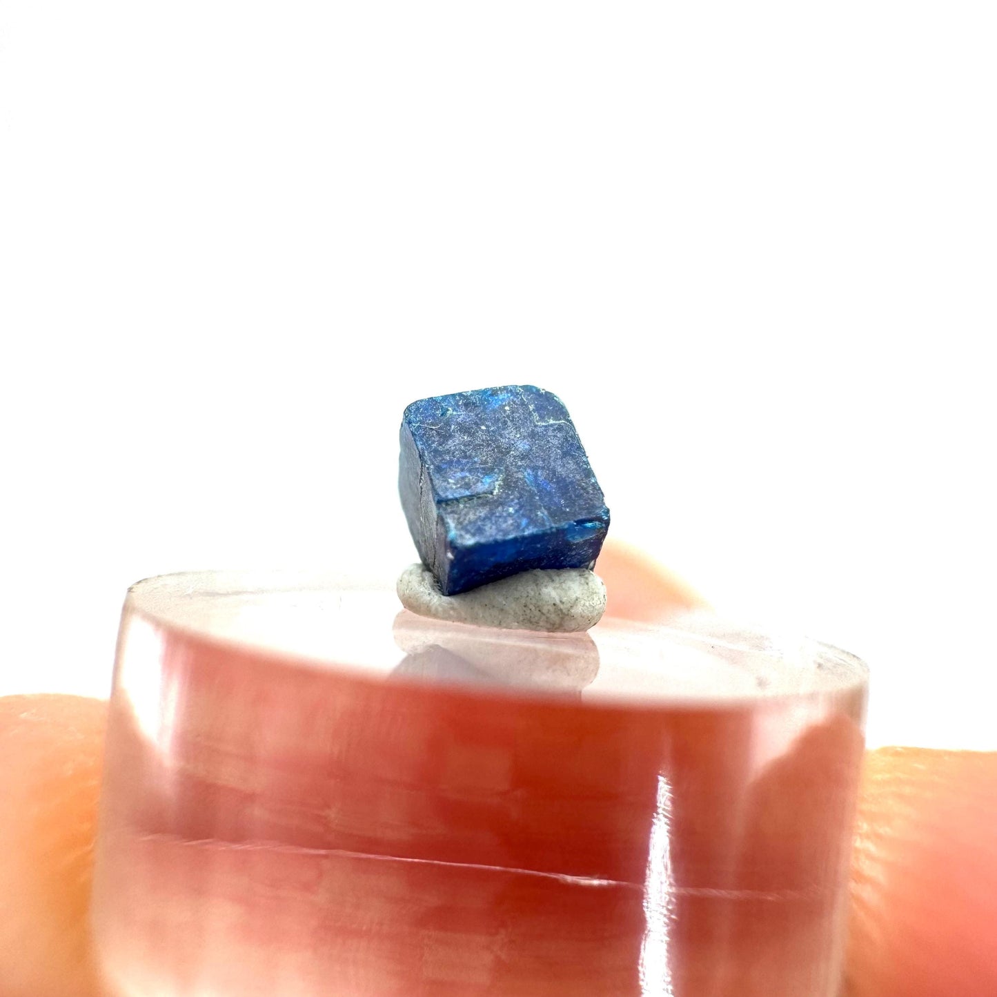 Boleite | blue cube crystal, tiny rare mineral specimen from Mexico