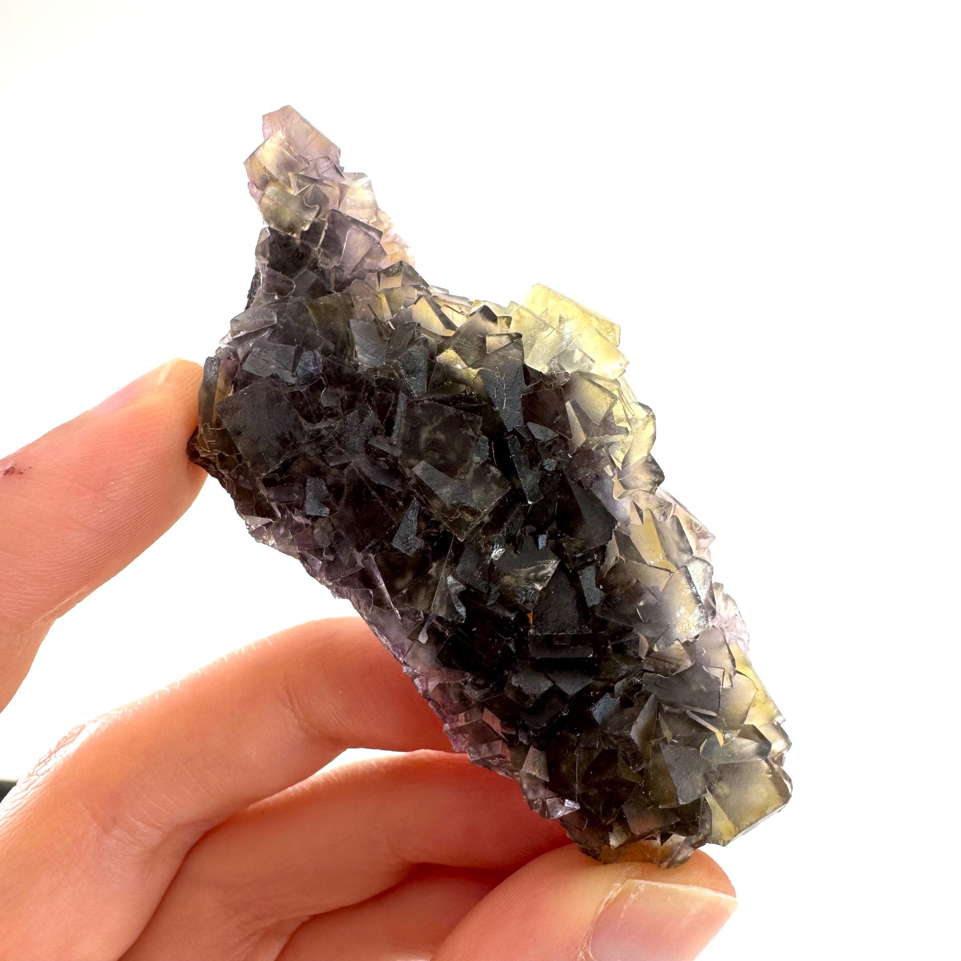 Okorusu Fluorite | “Honey Pocket” yellow crystal cluster, mineral specimen from Namibia