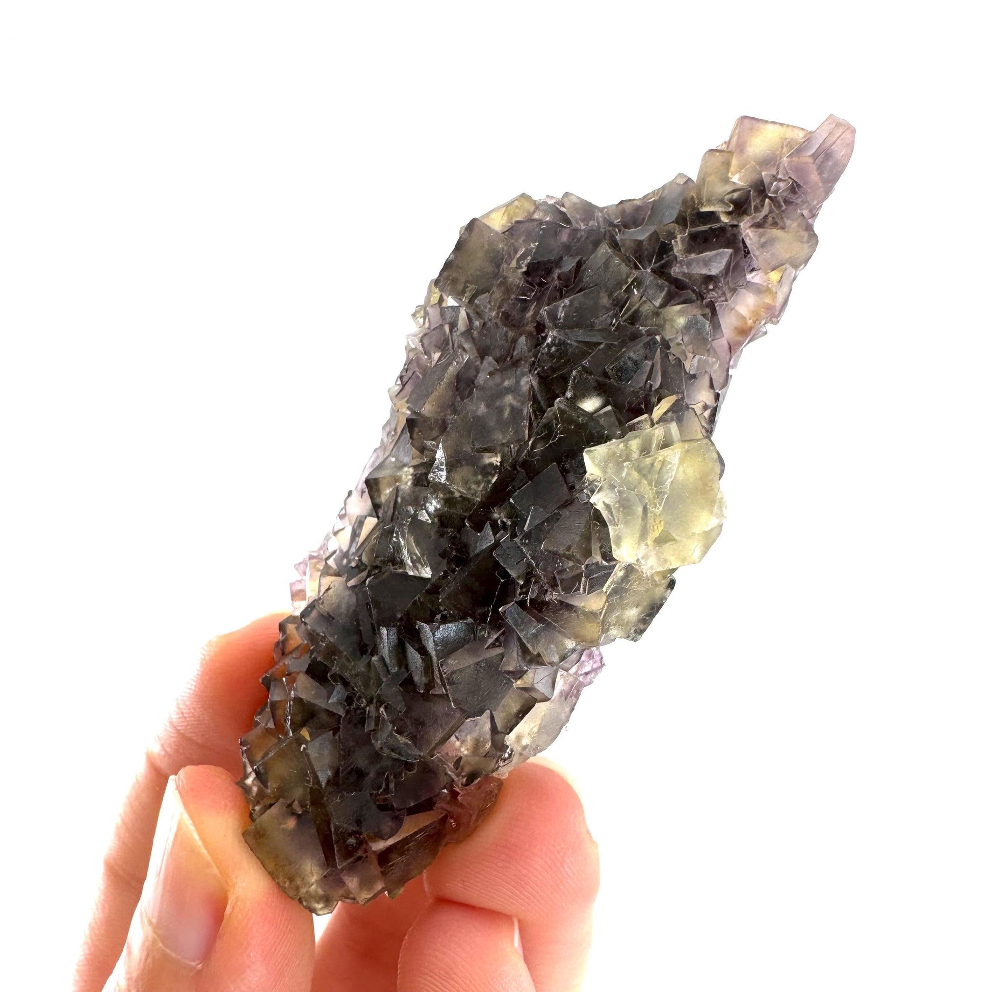 Okorusu Fluorite | “Honey Pocket” yellow crystal cluster, mineral specimen from Namibia