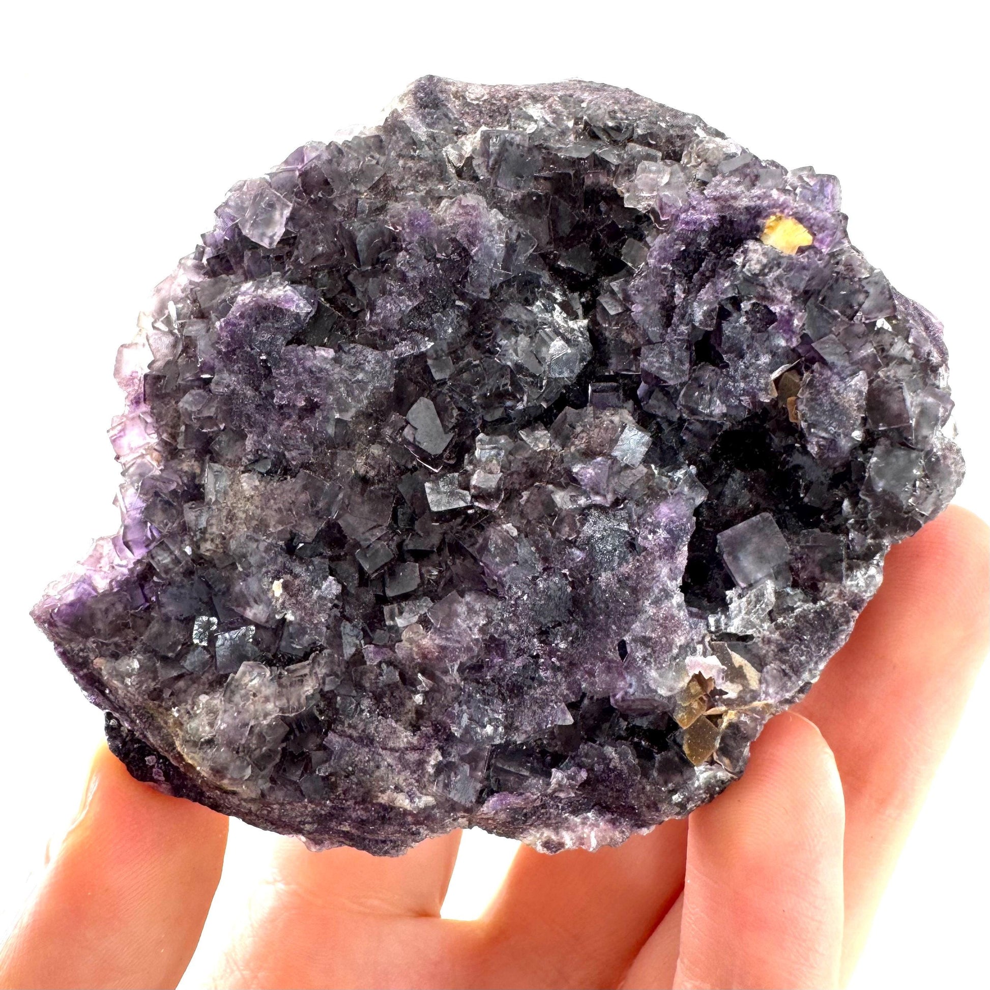 Okorusu Fluorite | purple crystal cluster, mineral specimen from Namibia
