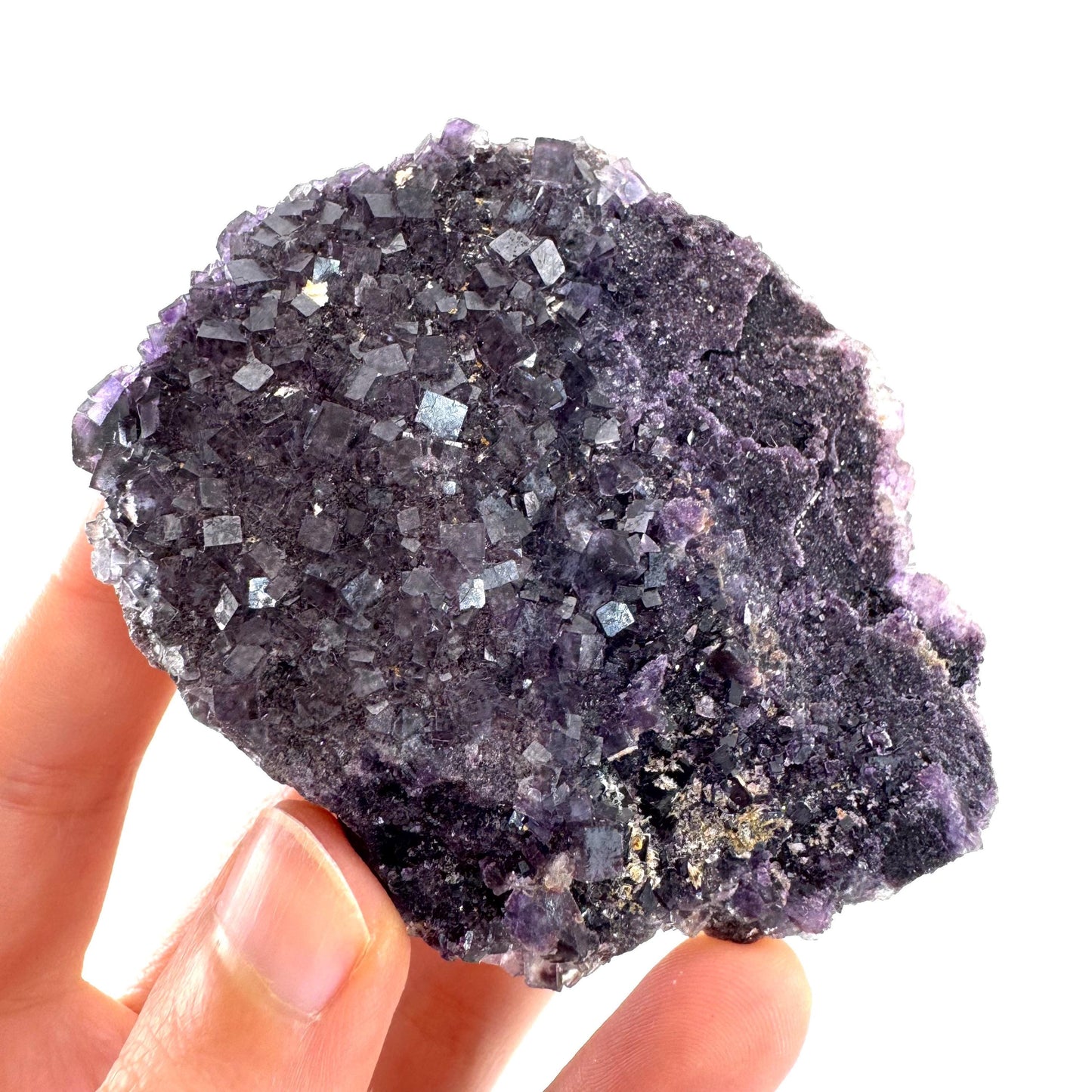 Okorusu Fluorite | purple crystal cluster, mineral specimen from Namibia