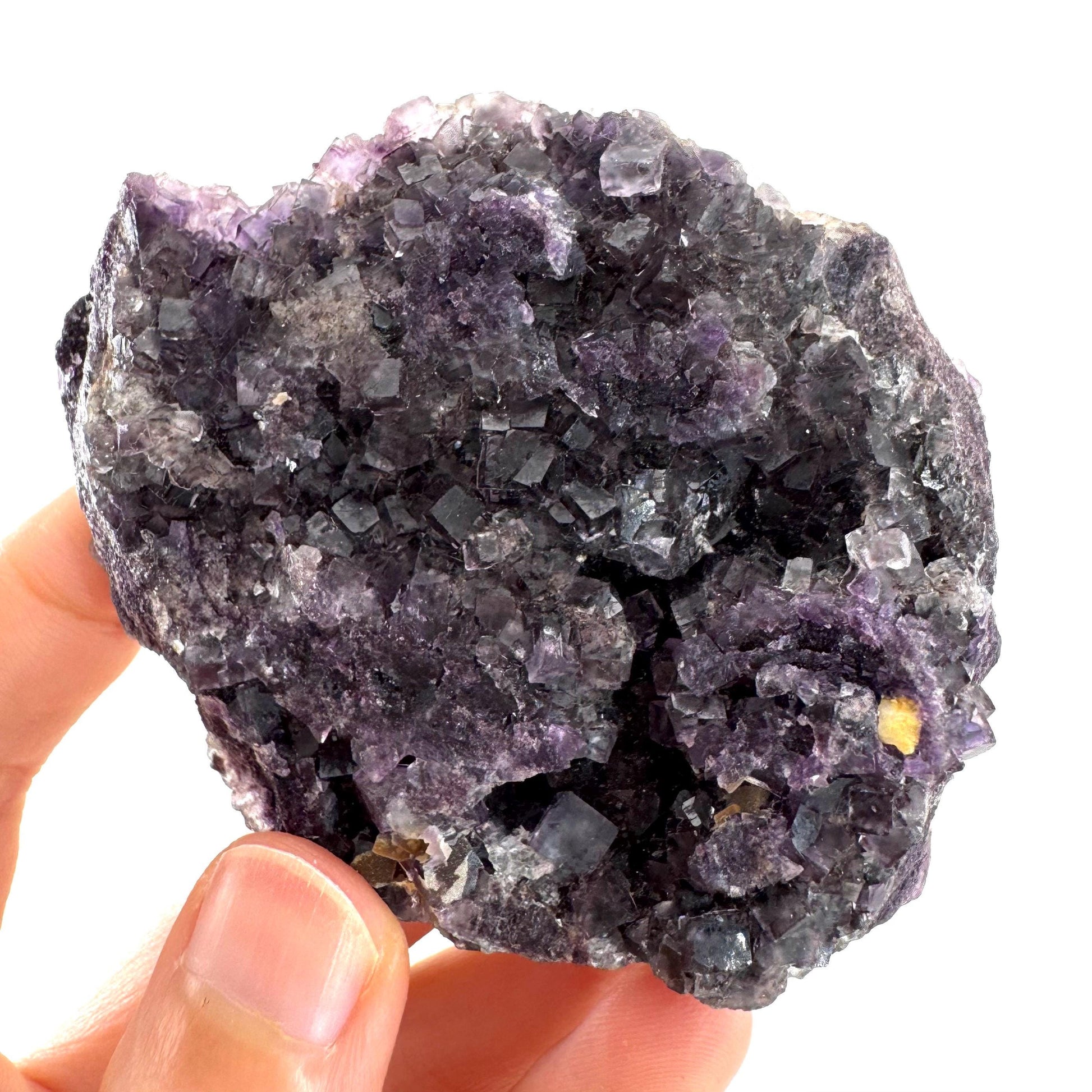 Okorusu Fluorite | purple crystal cluster, mineral specimen from Namibia