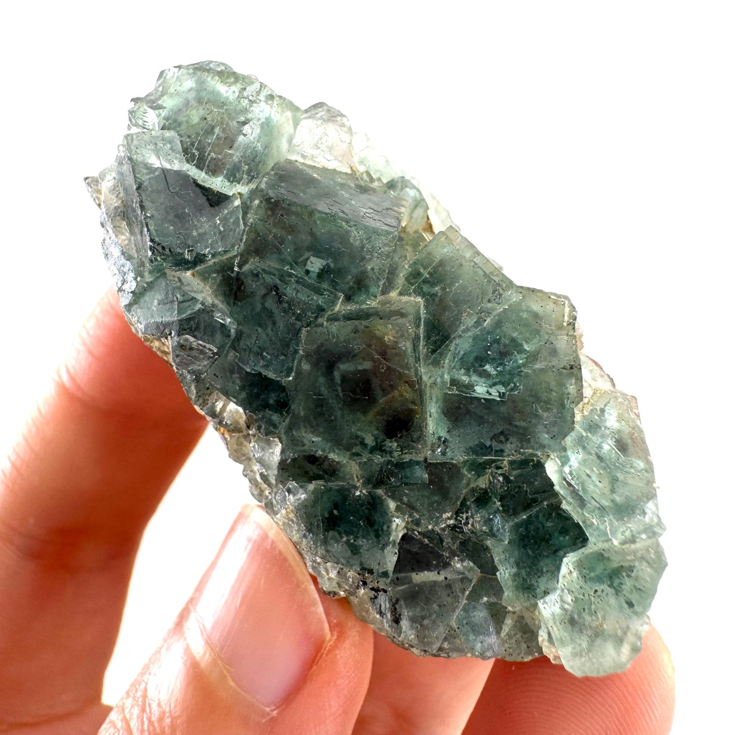 Okorusu Fluorite | green crystal cluster, mineral specimen from Namibia