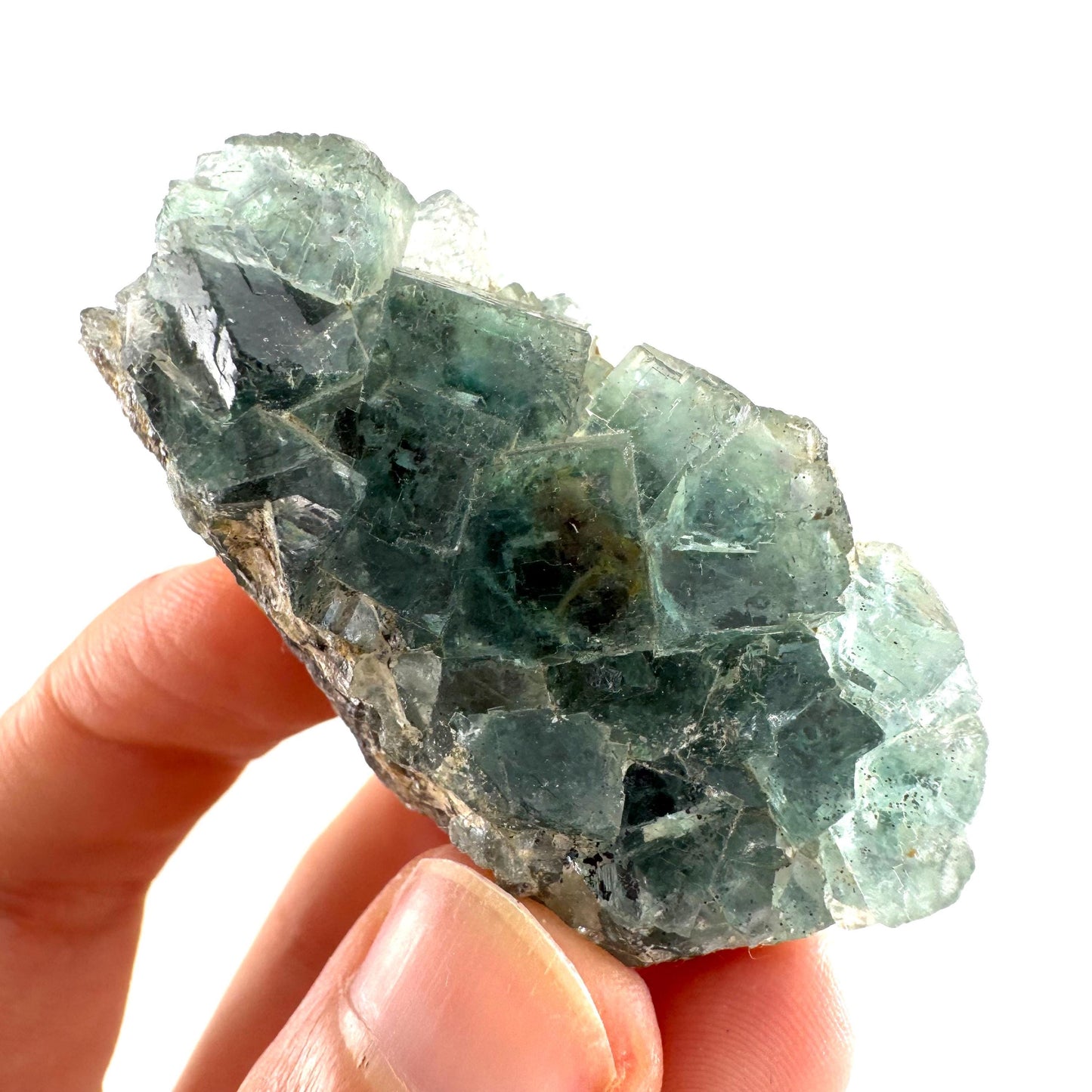 Okorusu Fluorite | green crystal cluster, mineral specimen from Namibia