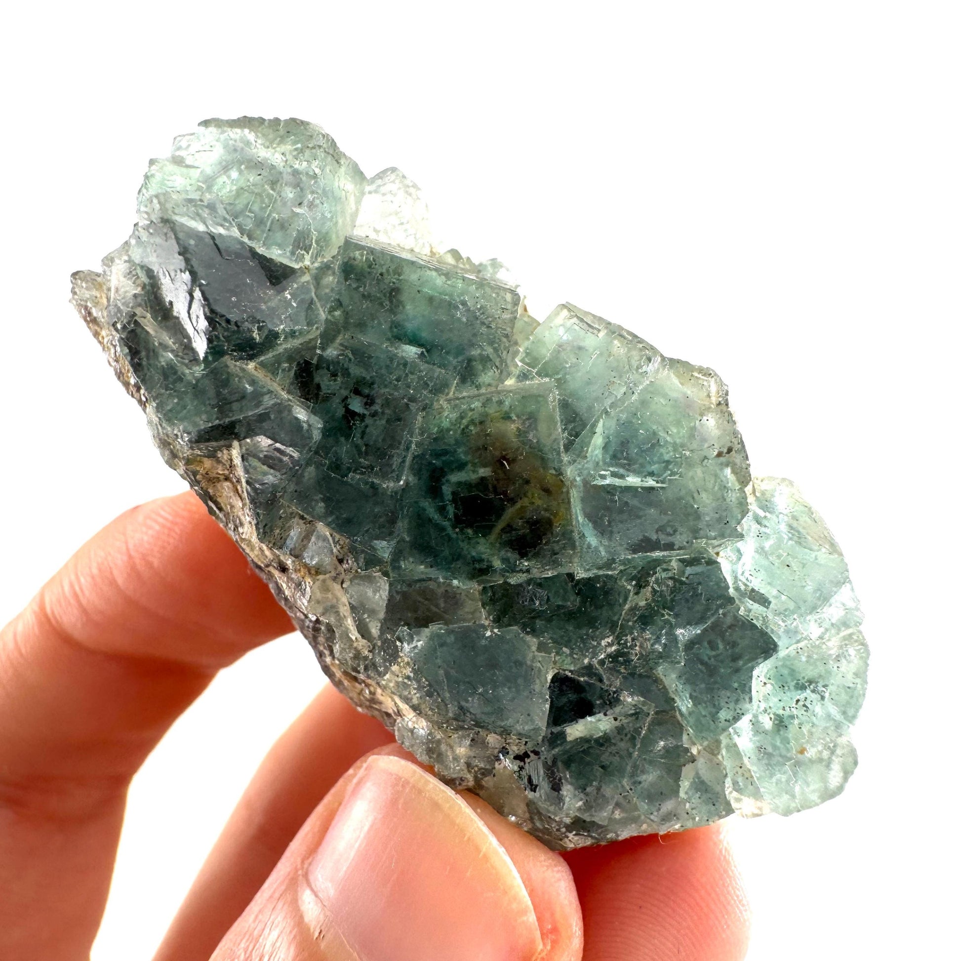 Okorusu Fluorite | green crystal cluster, mineral specimen from Namibia