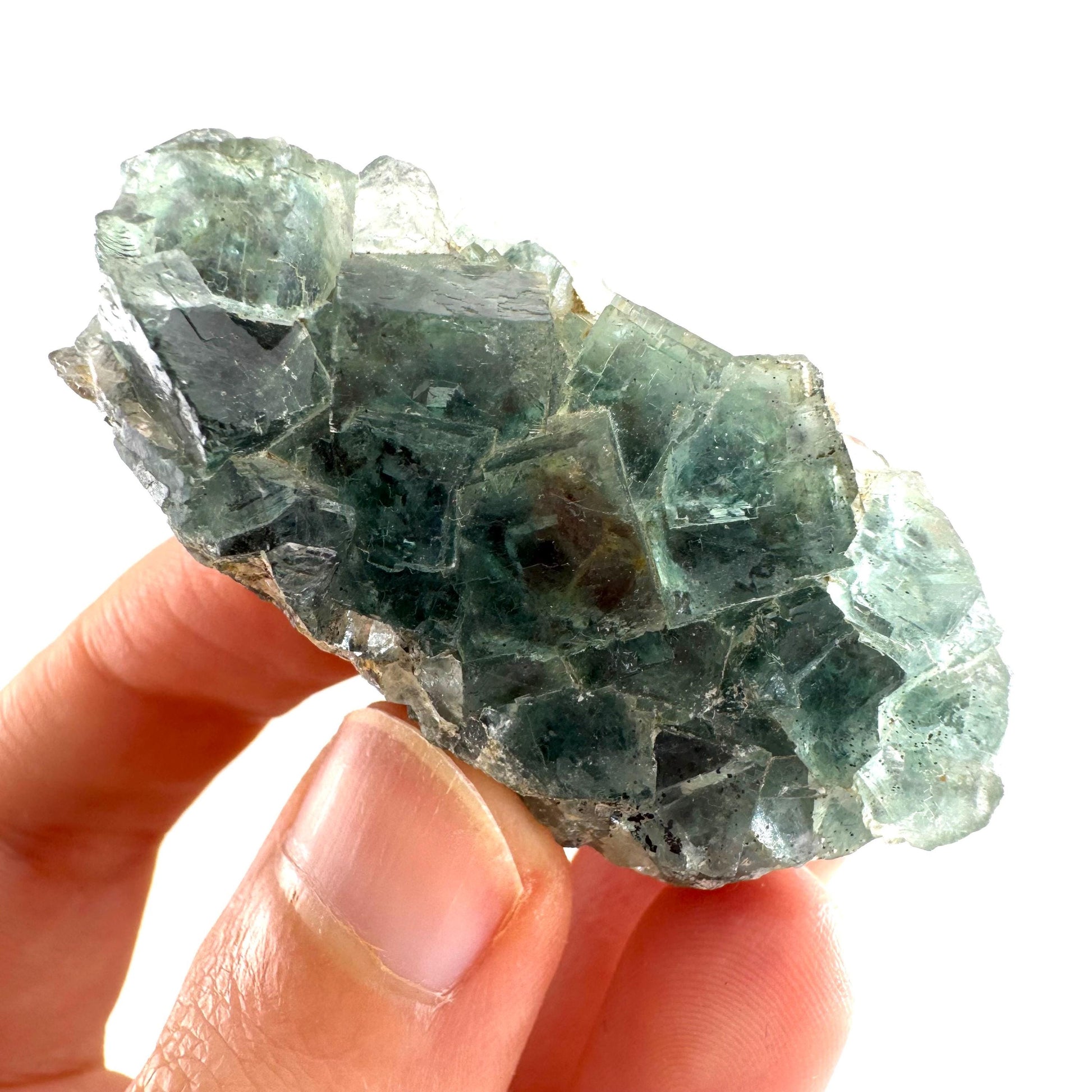 Okorusu Fluorite | green crystal cluster, mineral specimen from Namibia