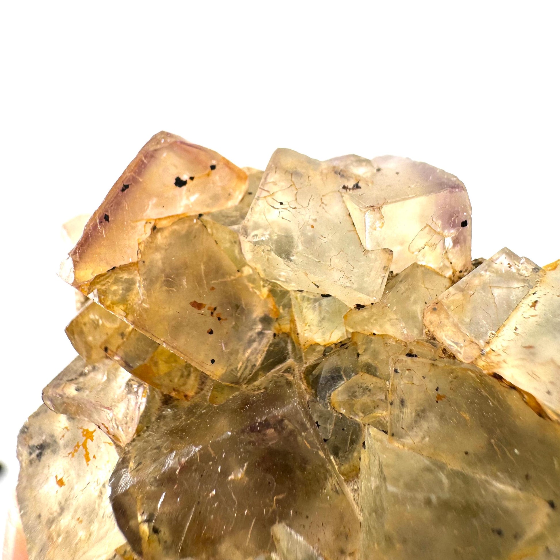 Okorusu Fluorite | yellow & purple crystal cluster, mineral specimen from Namibia
