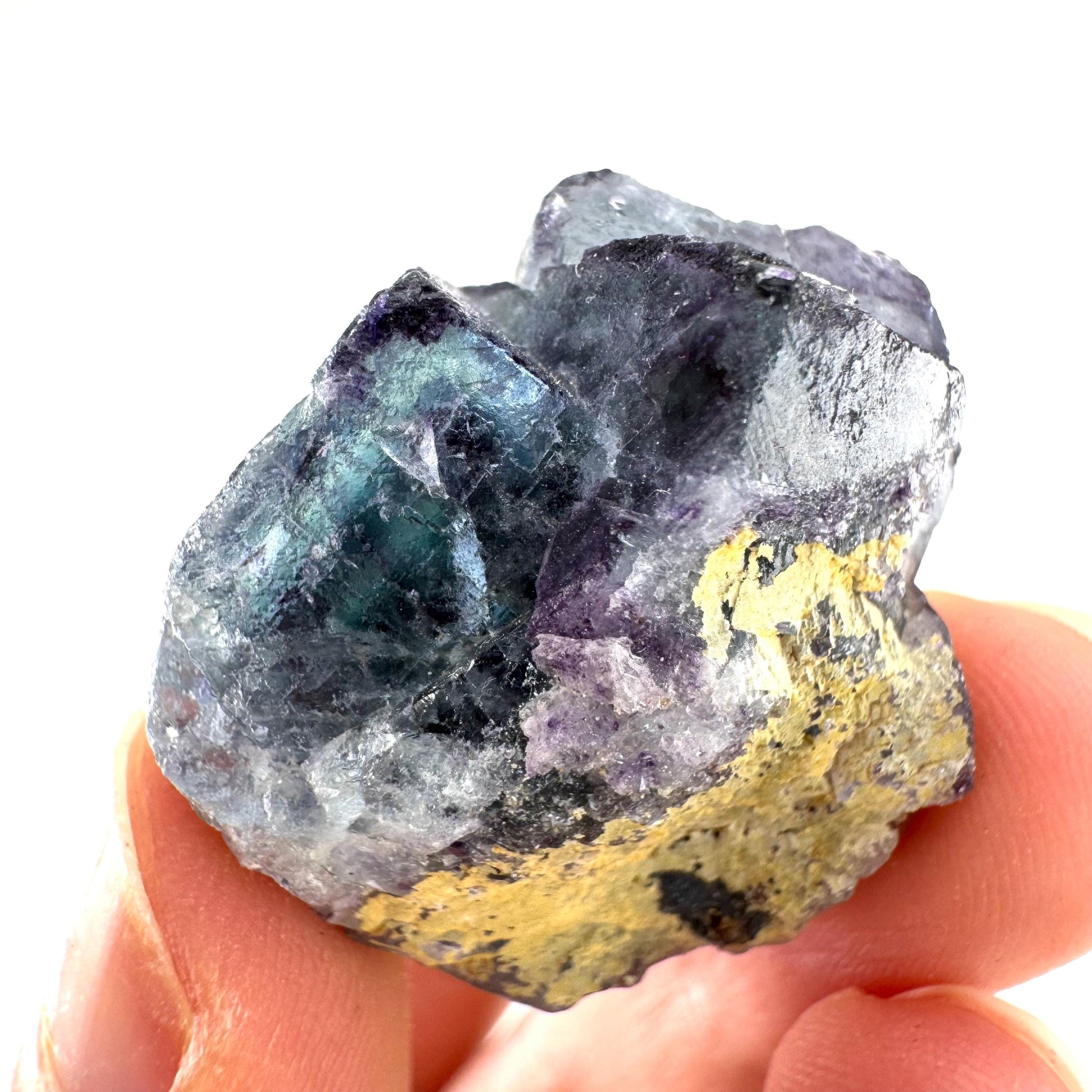 Okorusu Fluorite | blue crystal cluster, mineral specimen from Namibia
