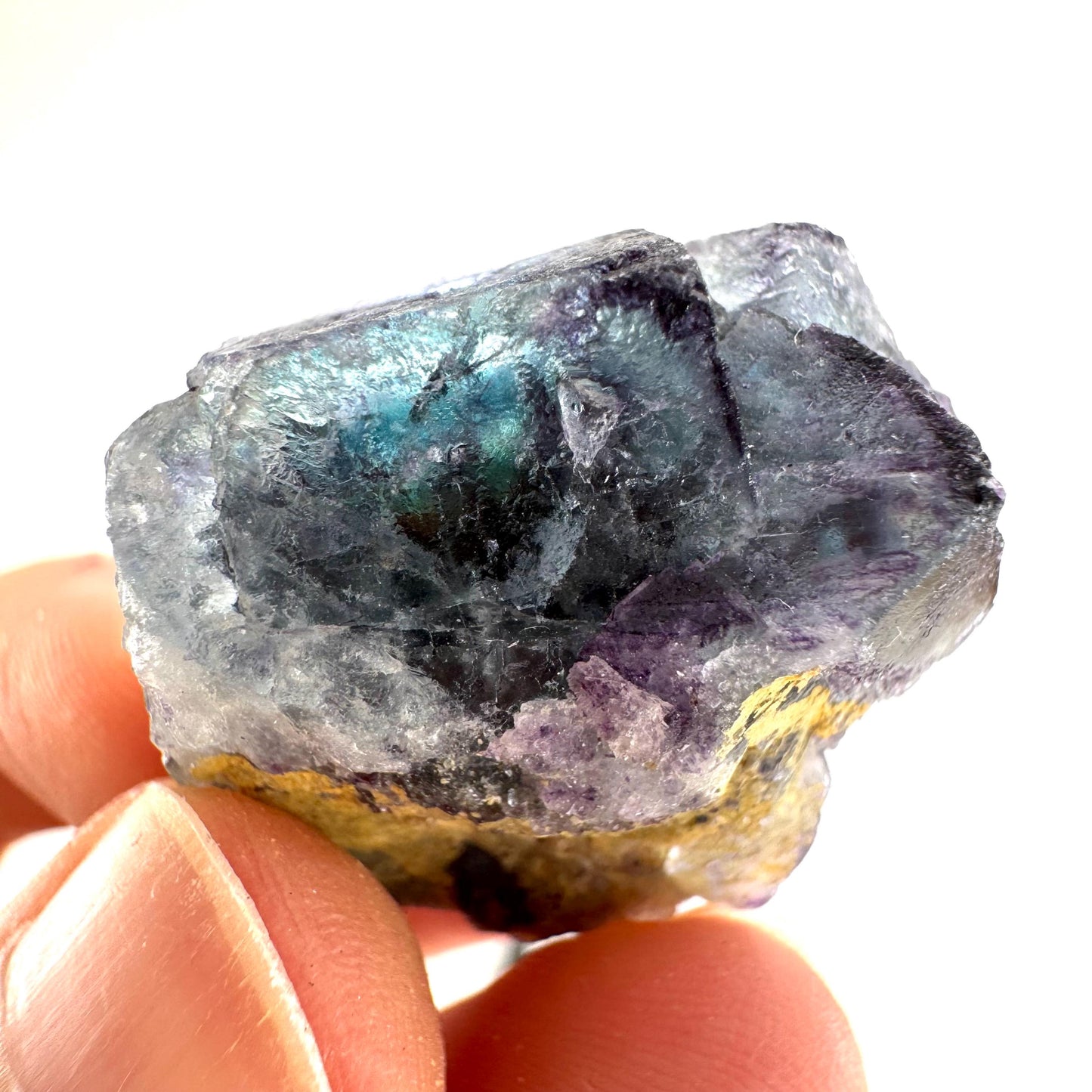 Okorusu Fluorite | blue crystal cluster, mineral specimen from Namibia