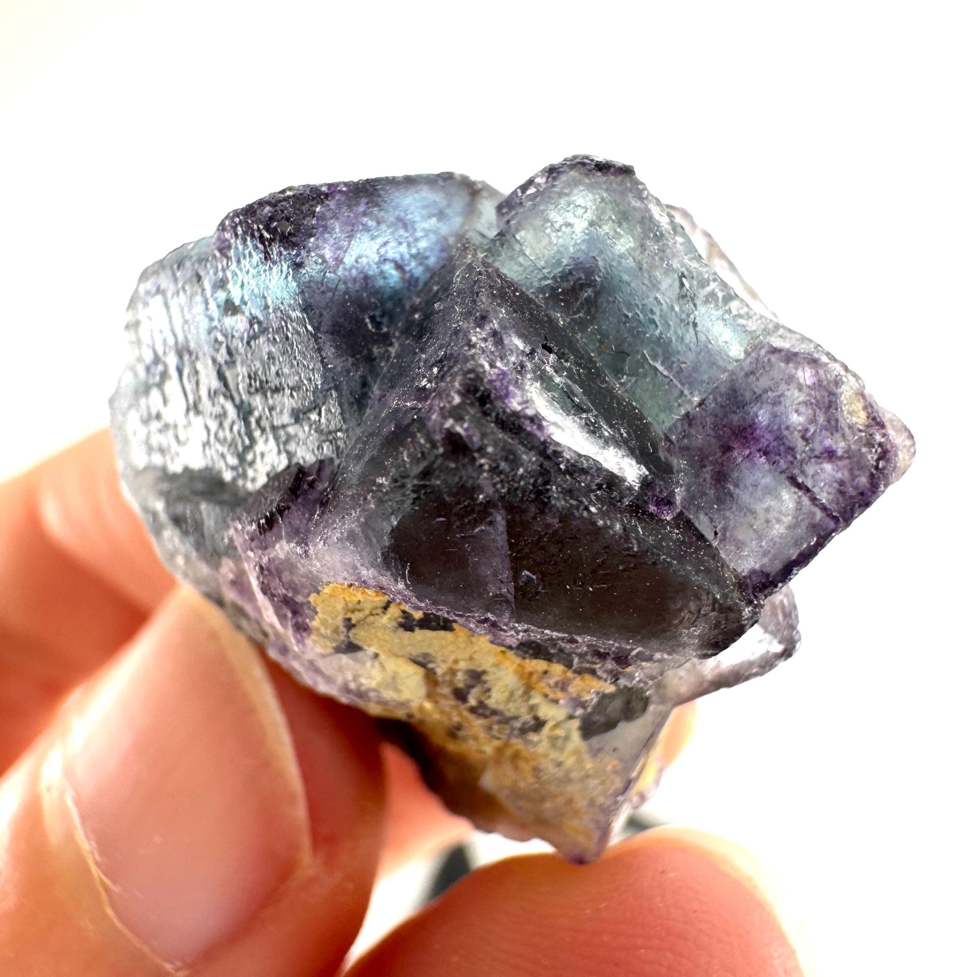 Okorusu Fluorite | blue crystal cluster, mineral specimen from Namibia