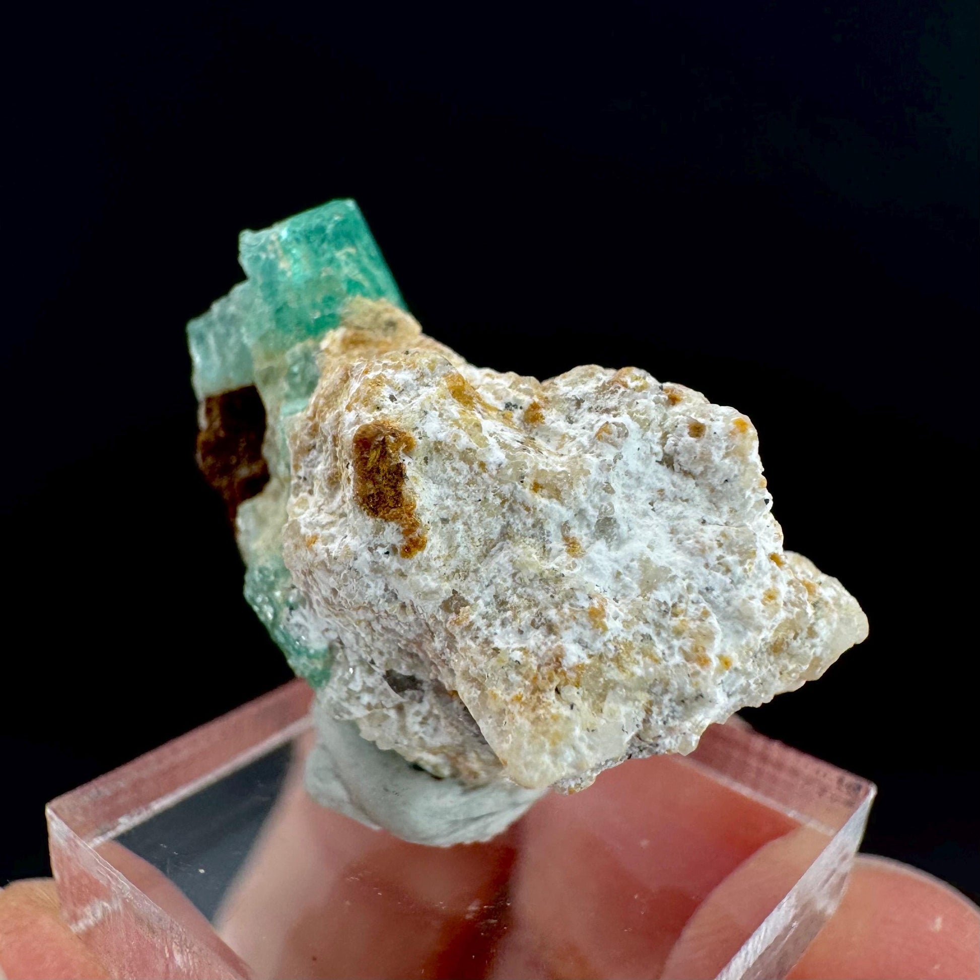 Emerald on Matrix | natural green crystal cluster, raw mineral specimen (Pakistan)