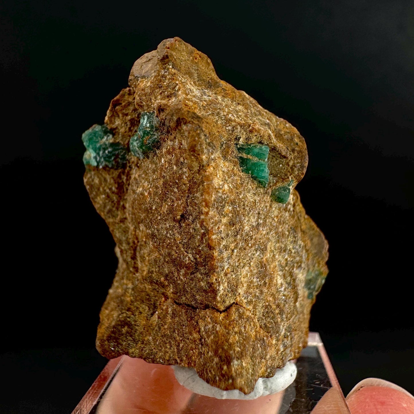 Emerald on Matrix | natural green crystal cluster, raw mineral specimen (Pakistan)