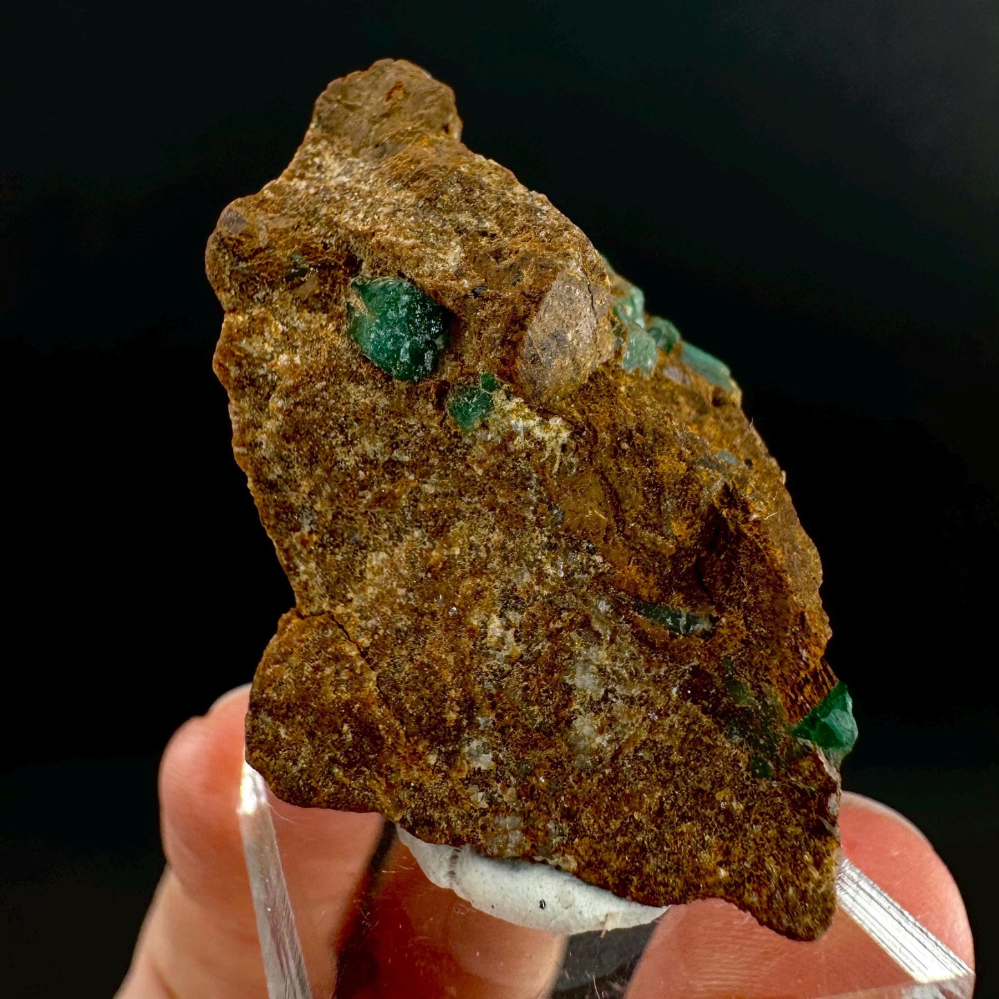 Emerald on Matrix | natural green crystal cluster, raw mineral specimen (Pakistan)