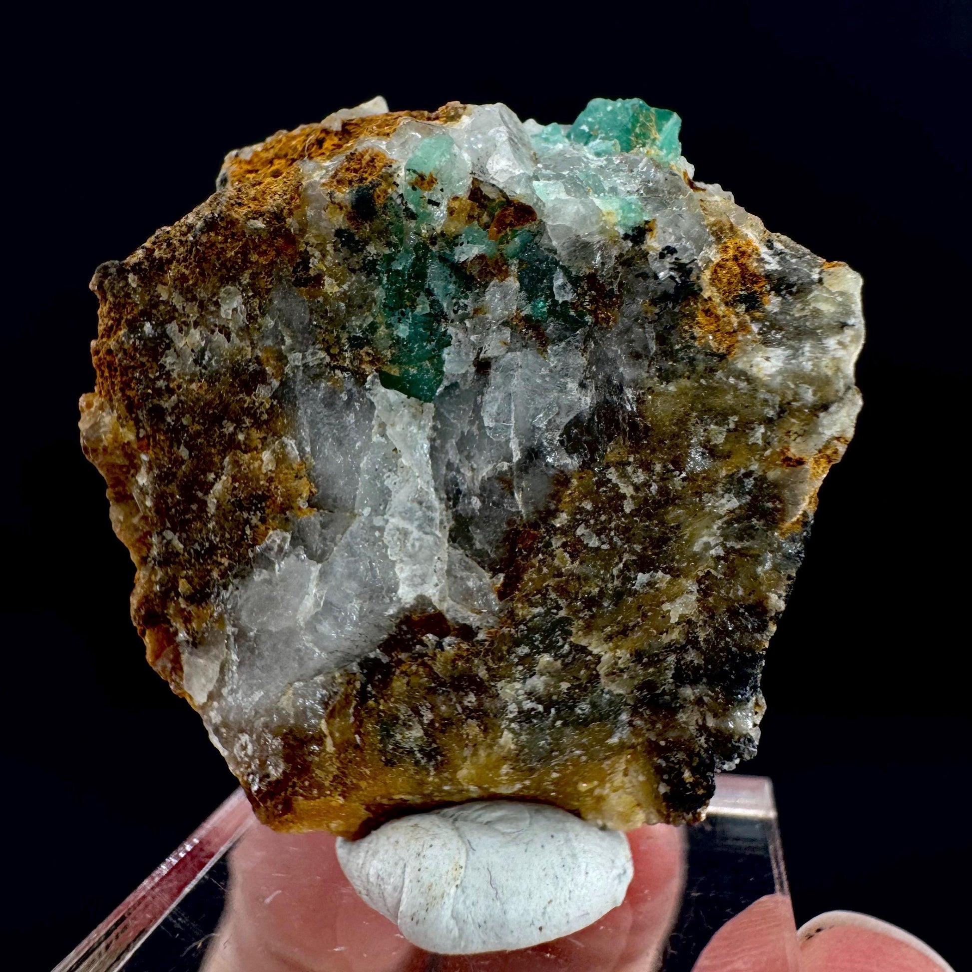 Emerald on Matrix | natural green crystal cluster, raw mineral specimen (Pakistan)