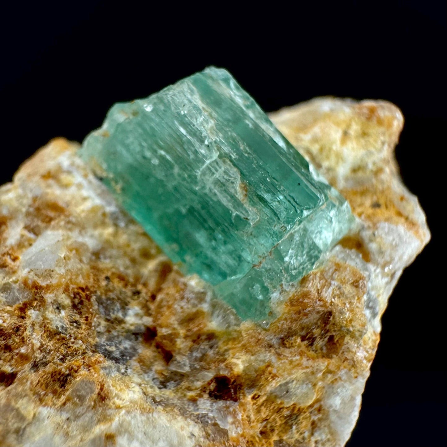 Emerald on Matrix | natural green crystal cluster, raw mineral specimen (Pakistan)