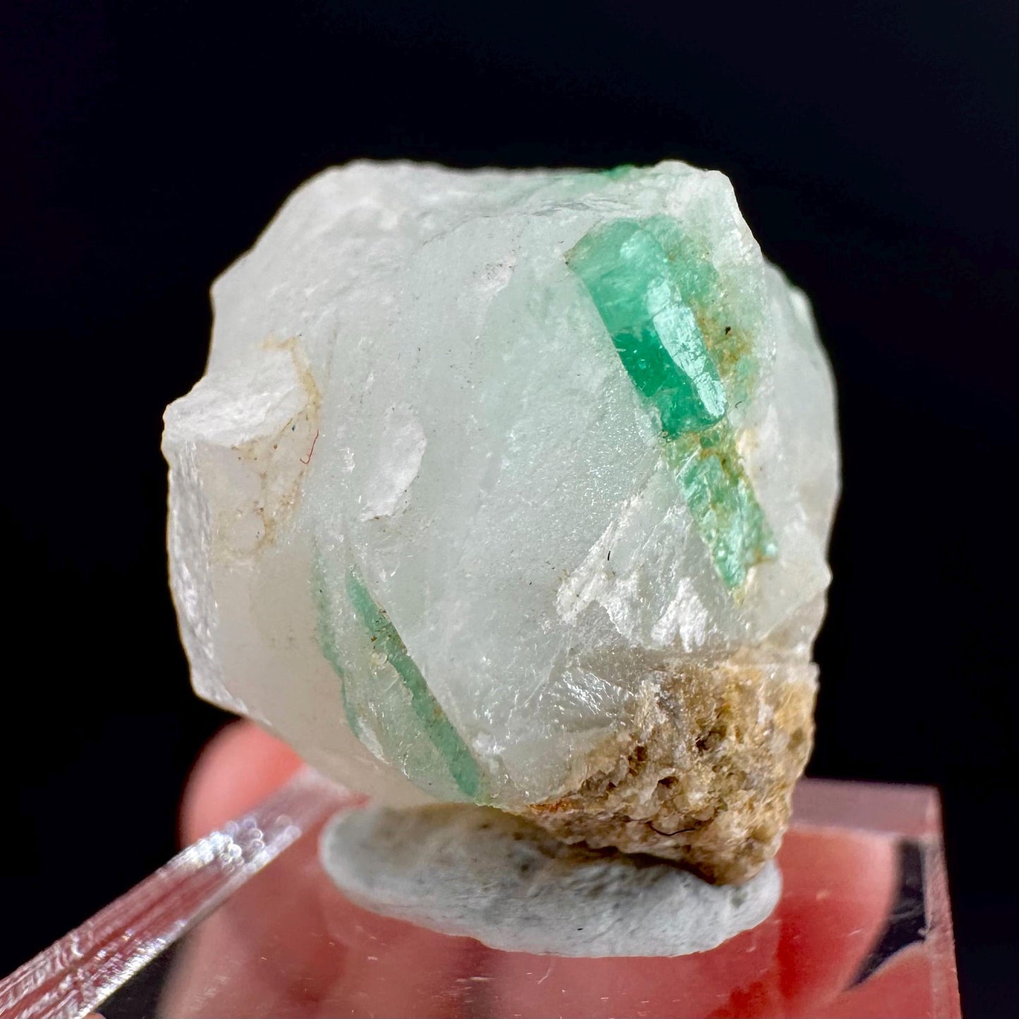 Emerald on Matrix | natural green crystal cluster, raw mineral specimen (Pakistan)