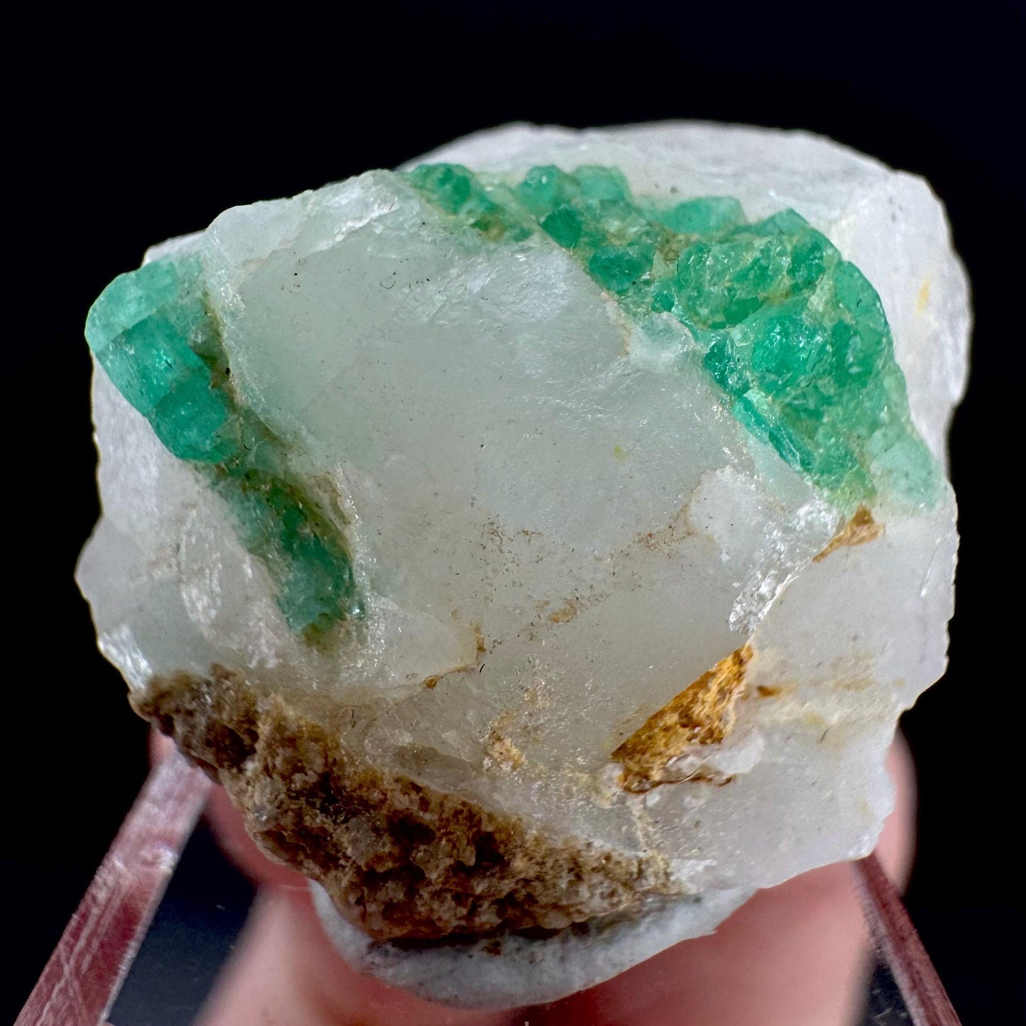 Emerald on Matrix | natural green crystal cluster, raw mineral specimen (Pakistan)