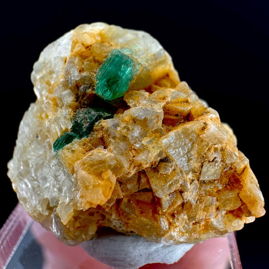 Emerald on Matrix | natural green crystal cluster, raw mineral specimen (Pakistan)