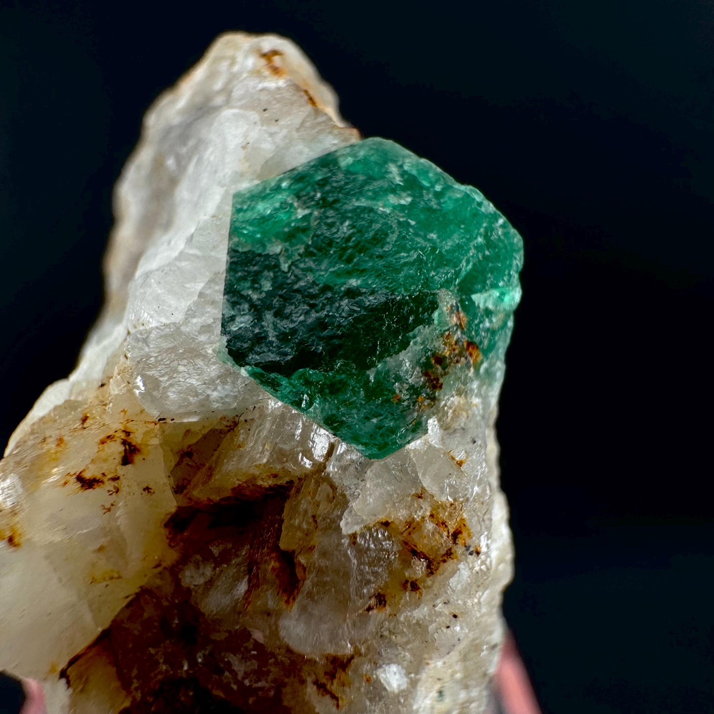 Emerald on Matrix | natural green crystal cluster, raw mineral specimen (Pakistan)