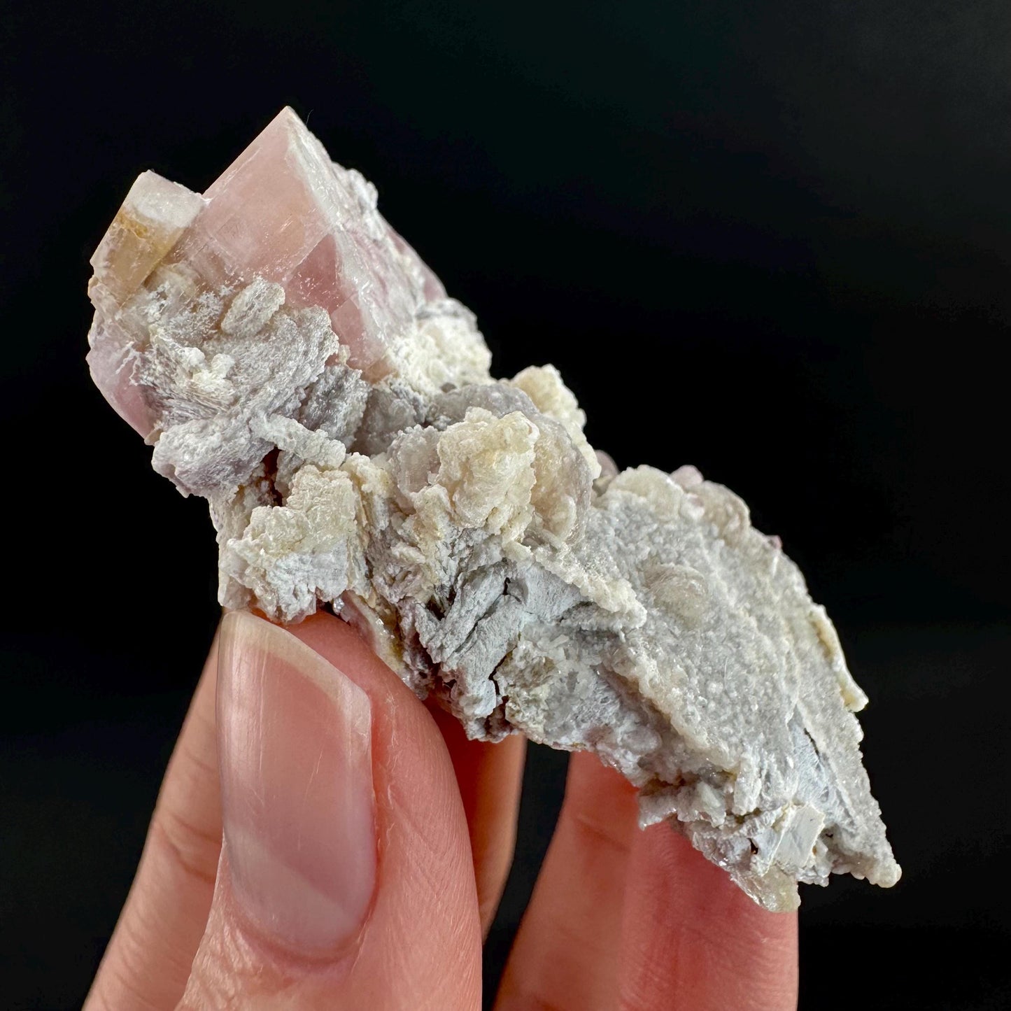 Tourmaline on Matrix | Natural Pink Crystal, Mineral Specimen from Pakistan