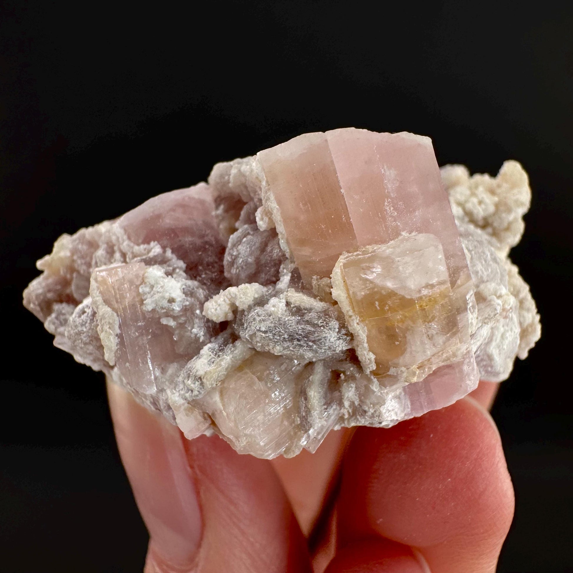 Tourmaline on Matrix | Natural Pink Crystal, Mineral Specimen from Pakistan