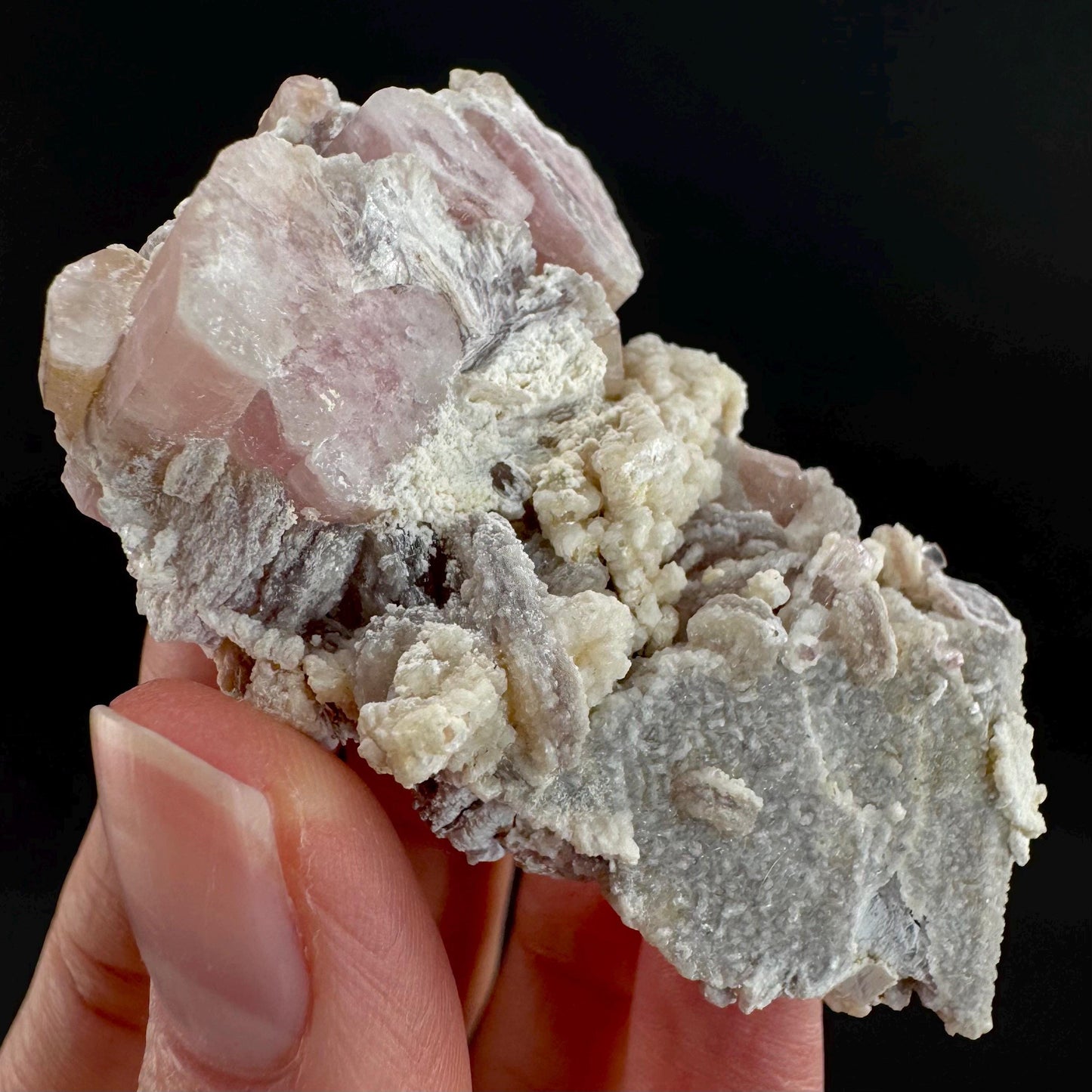 Tourmaline on Matrix | Natural Pink Crystal, Mineral Specimen from Pakistan