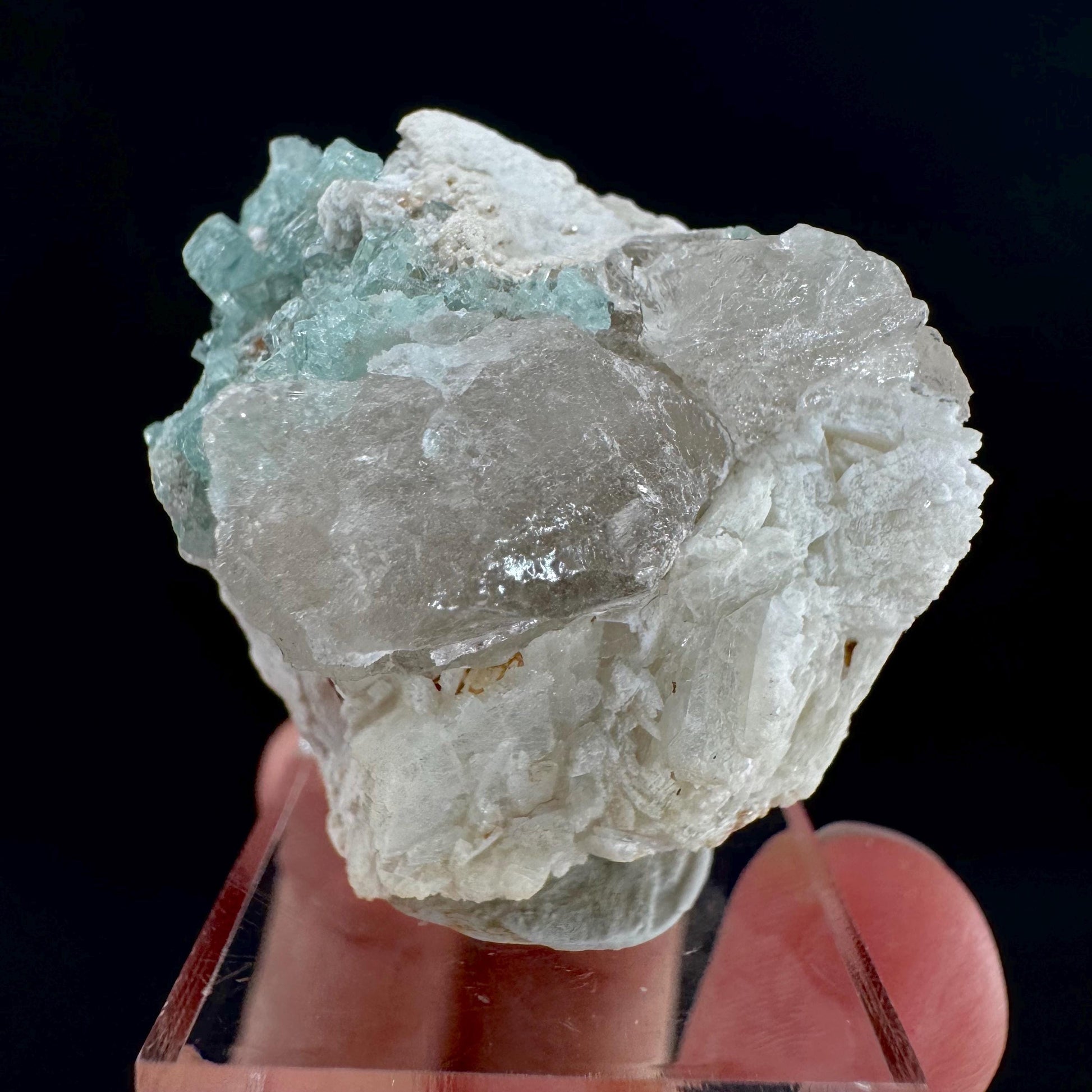 Indicolite Tourmaline on Matrix | Natural Blue-Green Crystal, Mineral Specimen from Pakistan