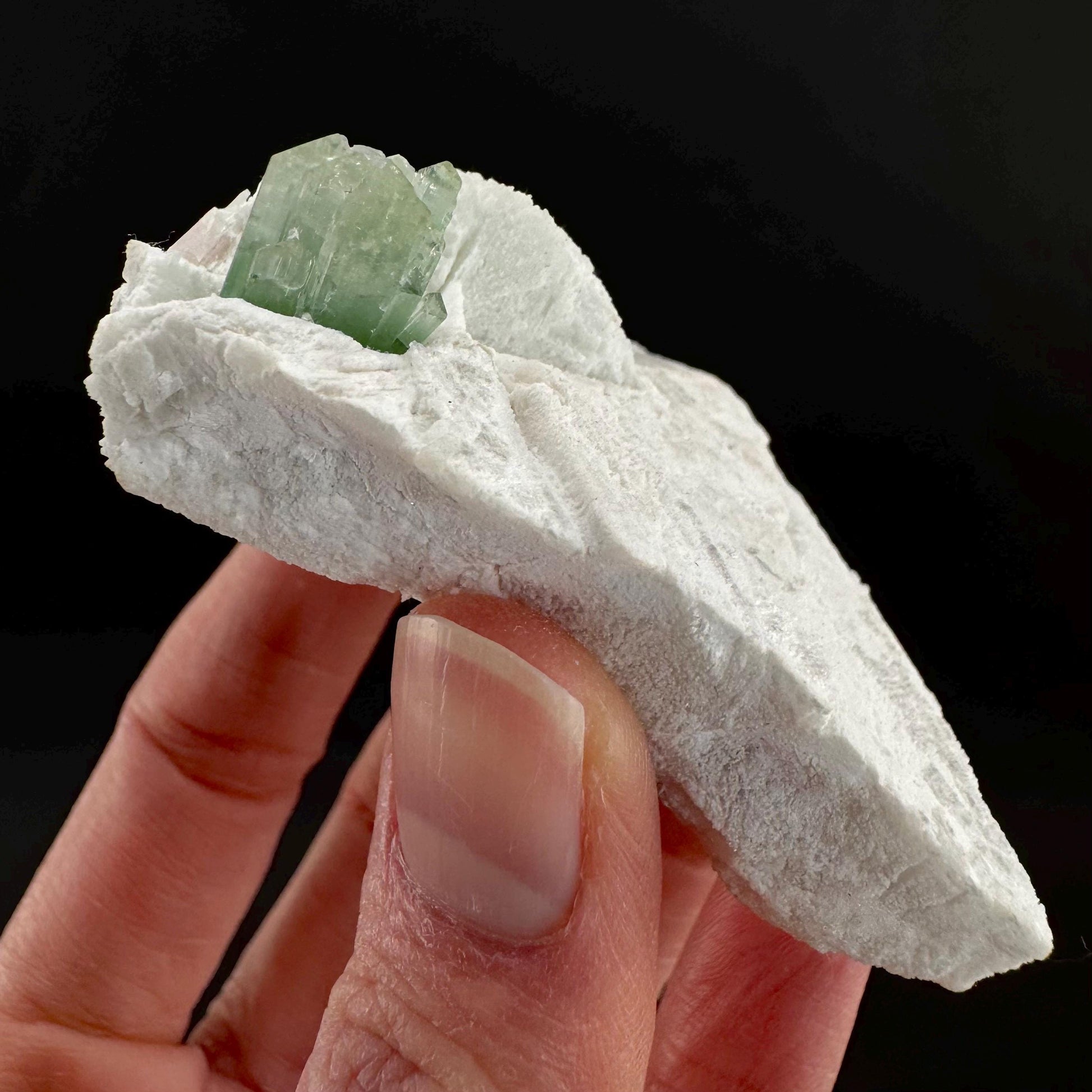 Indicolite Tourmaline on Matrix | Natural Blue-Green Crystal, Mineral Specimen from Pakistan