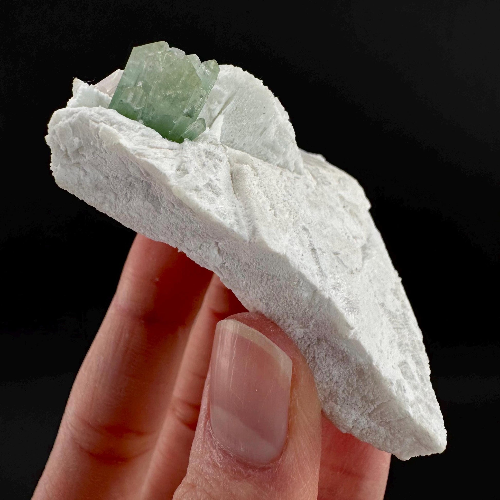 Indicolite Tourmaline on Matrix | Natural Blue-Green Crystal, Mineral Specimen from Pakistan