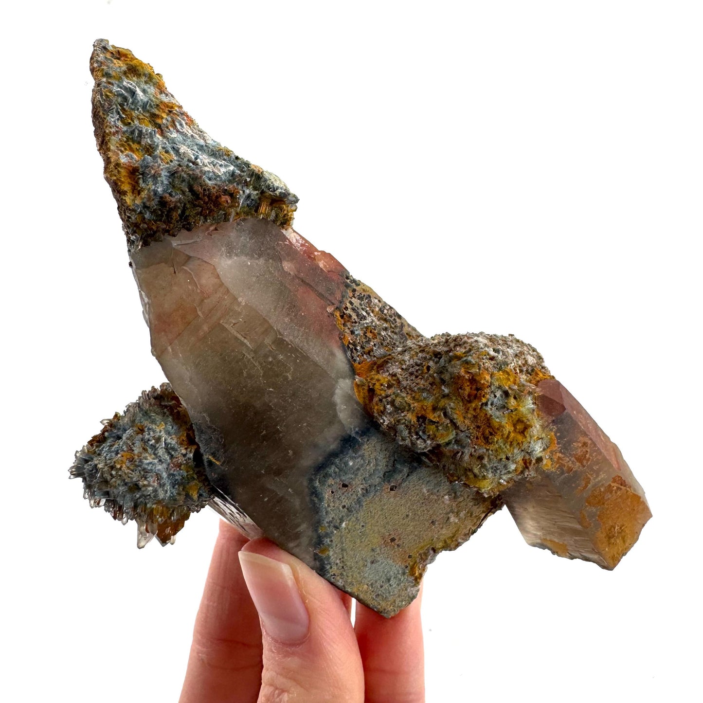 Lattice Quartz on Feldspar | Gitter Crystal, Mineral Specimen from Namibia