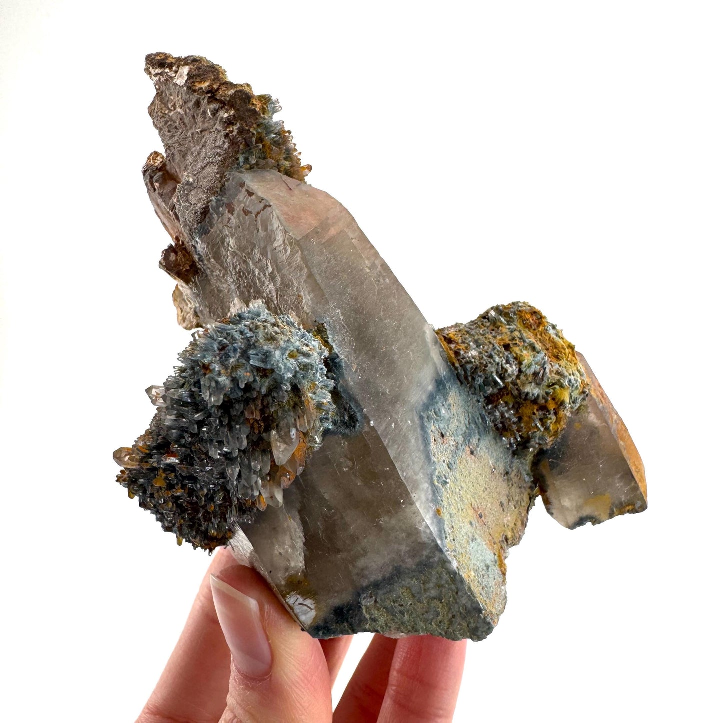 Lattice Quartz on Feldspar | Gitter Crystal, Mineral Specimen from Namibia