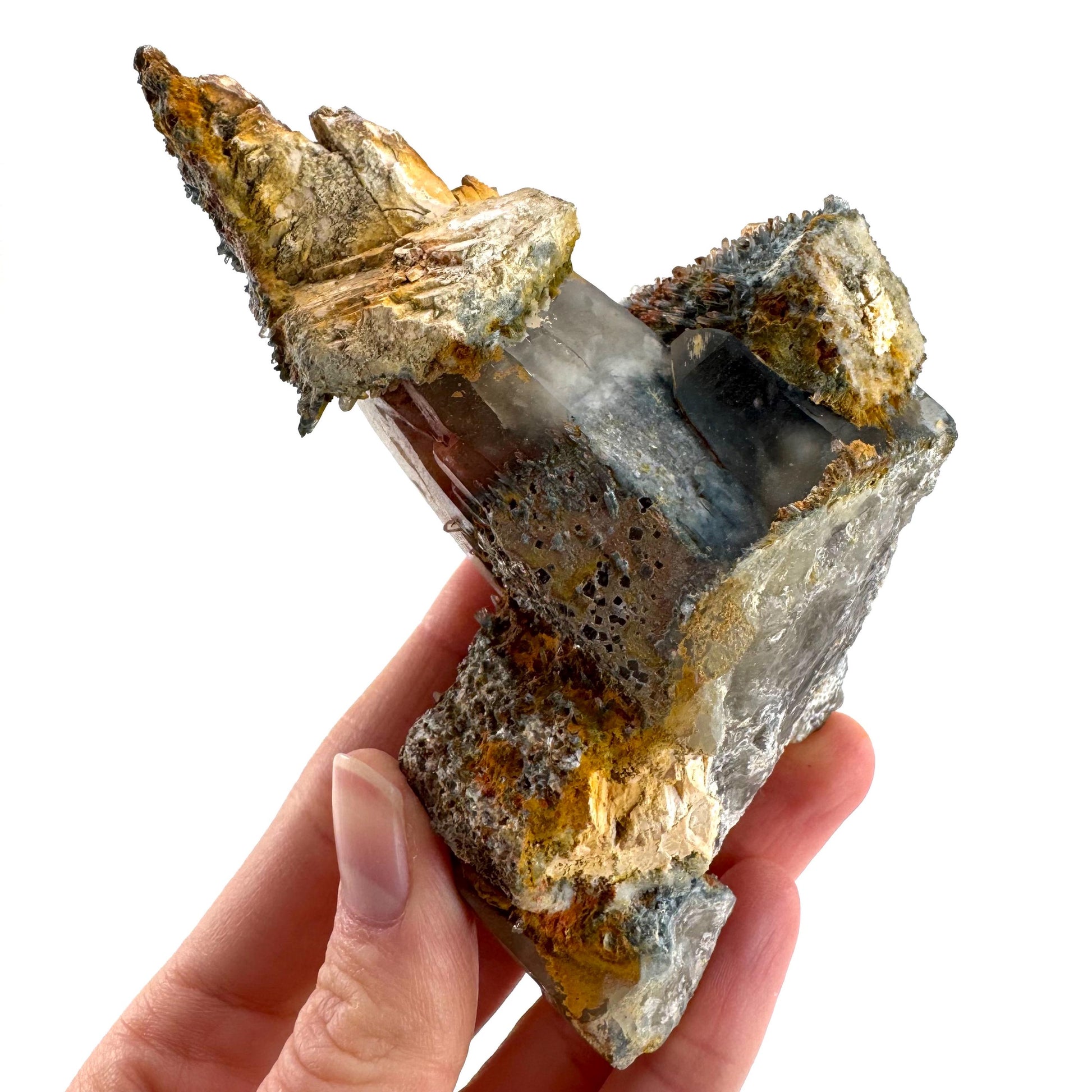 Lattice Quartz on Feldspar | Gitter Crystal, Mineral Specimen from Namibia