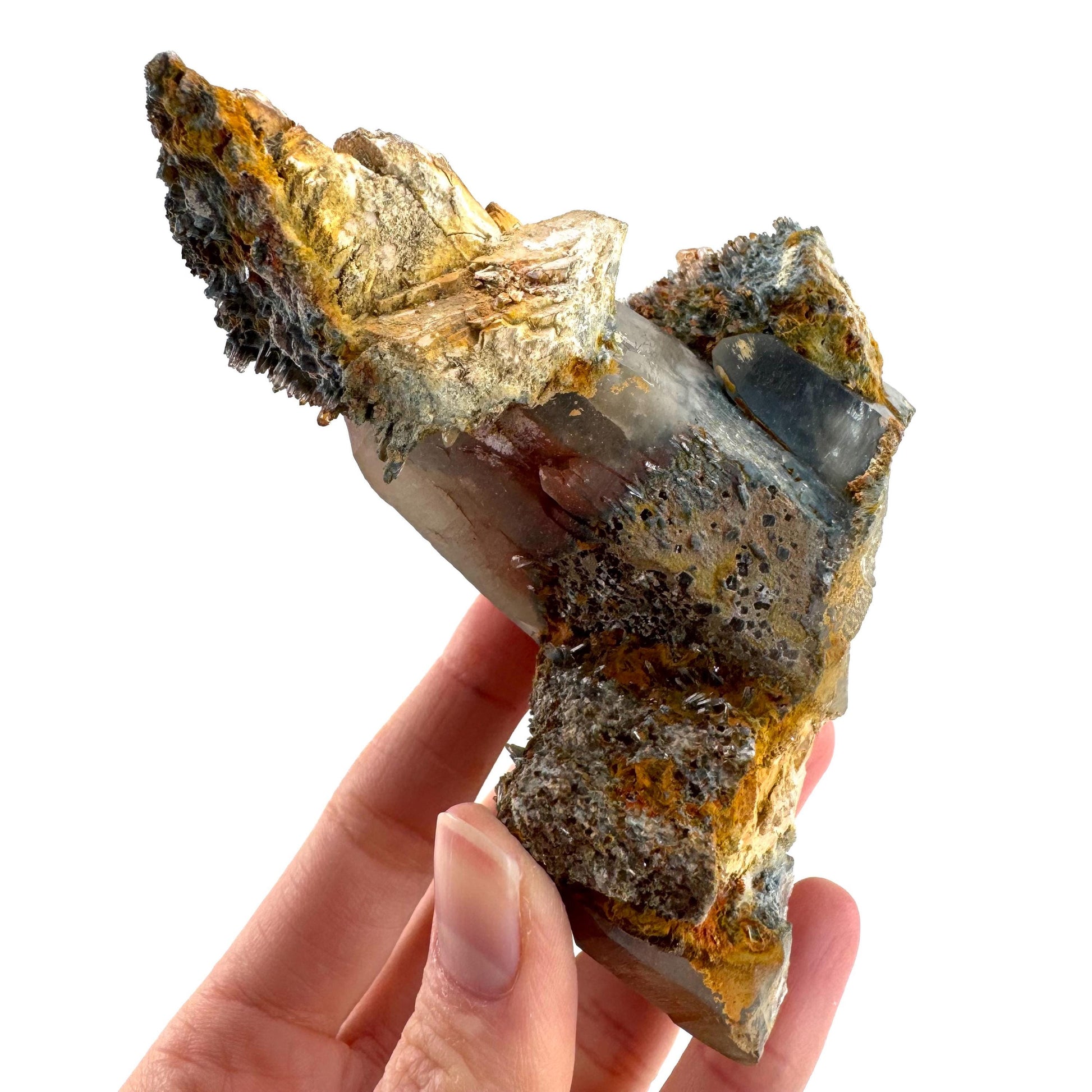 Lattice Quartz on Feldspar | Gitter Crystal, Mineral Specimen from Namibia