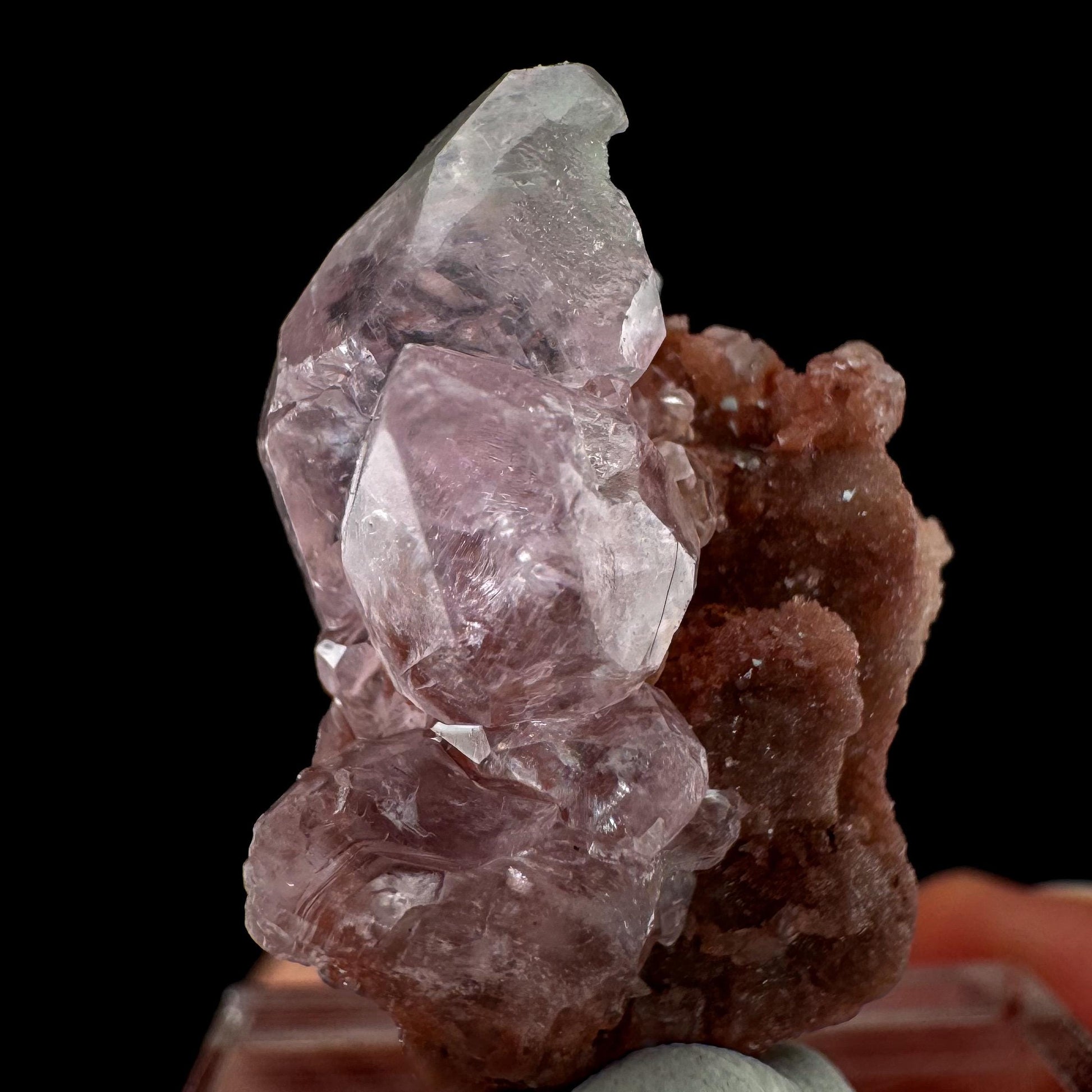 Gem Cobaltoan Calcite | translucent pink cobaltoan crystal cluster, mineral specimen